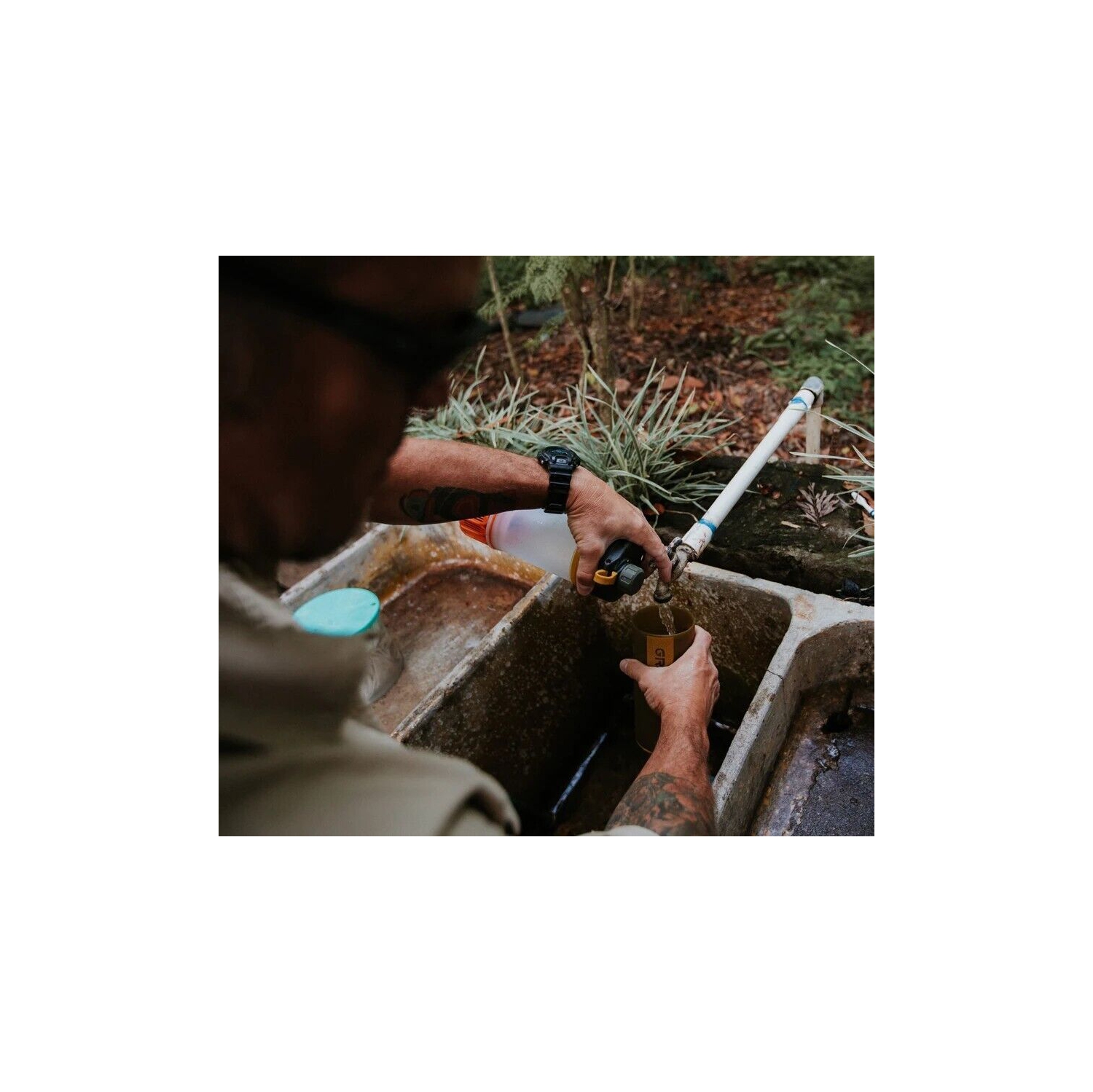 GRAYL ULTRAPRESS WATER PURIFIER BOTTLE - 16.9OZ/500ml COVERT BLACK Water Filter