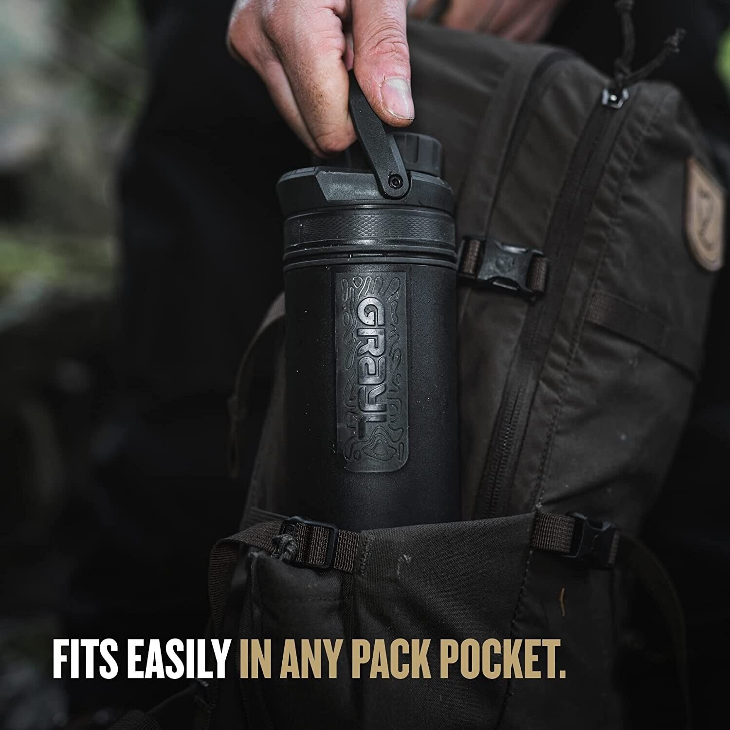 GRAYL ULTRAPRESS WATER PURIFIER BOTTLE - 16.9OZ/500ml CAMP BLACK Water Filter