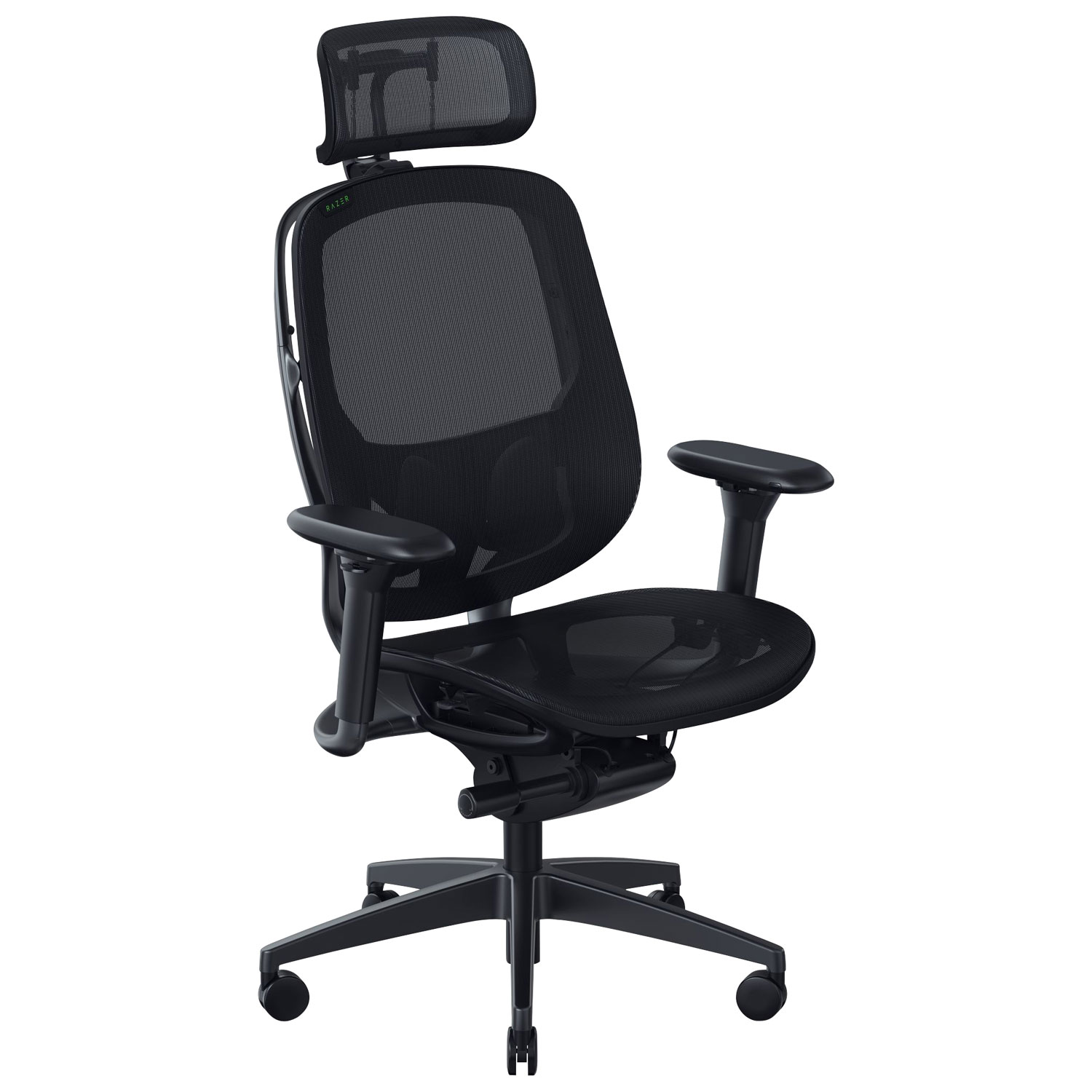 Fauteuil de jeu ergonomique en tissu maillé Fujin Pro de Razer - Noir