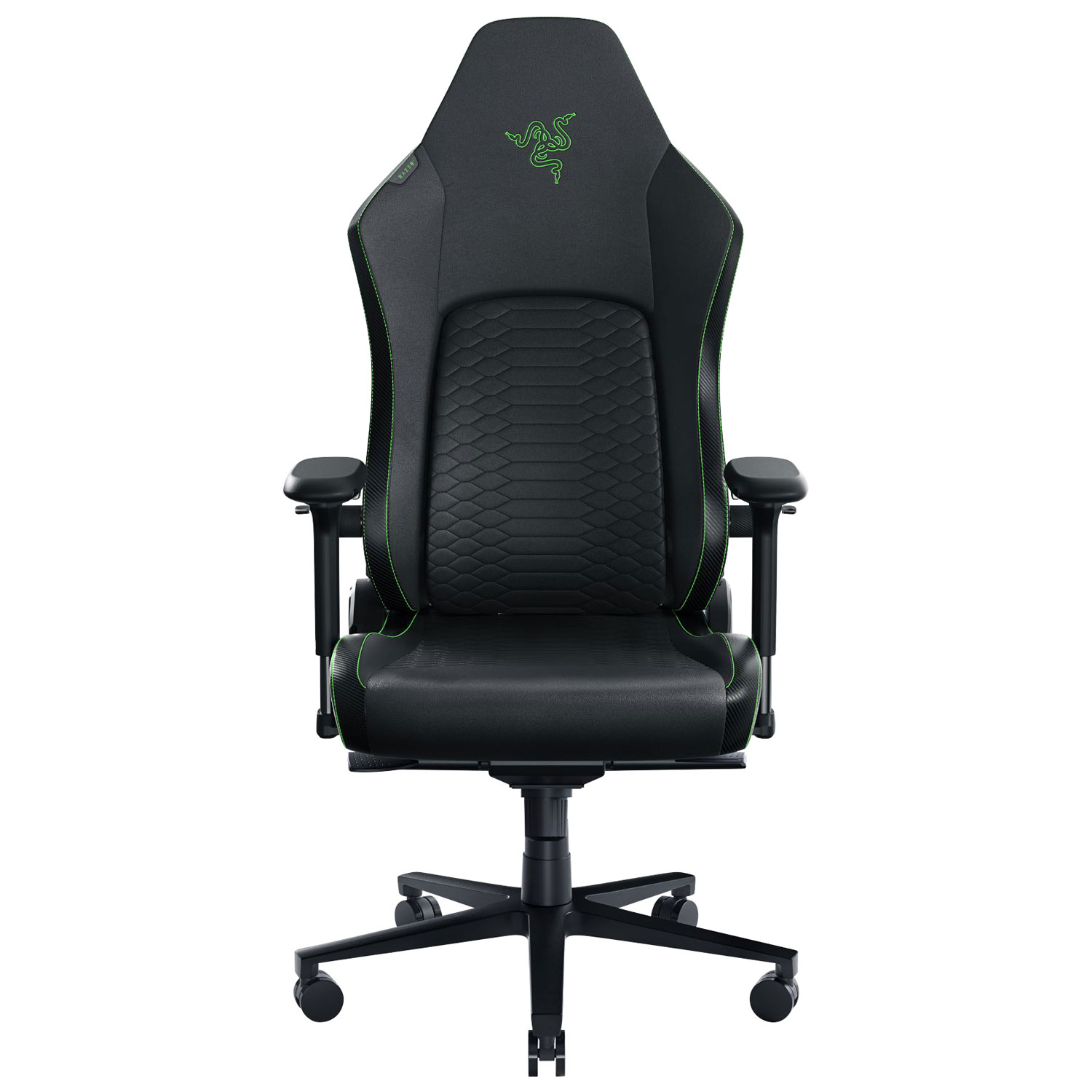 Razer Iskur V2 Ergonomic Faux Leather Gaming Chair - Black/Green