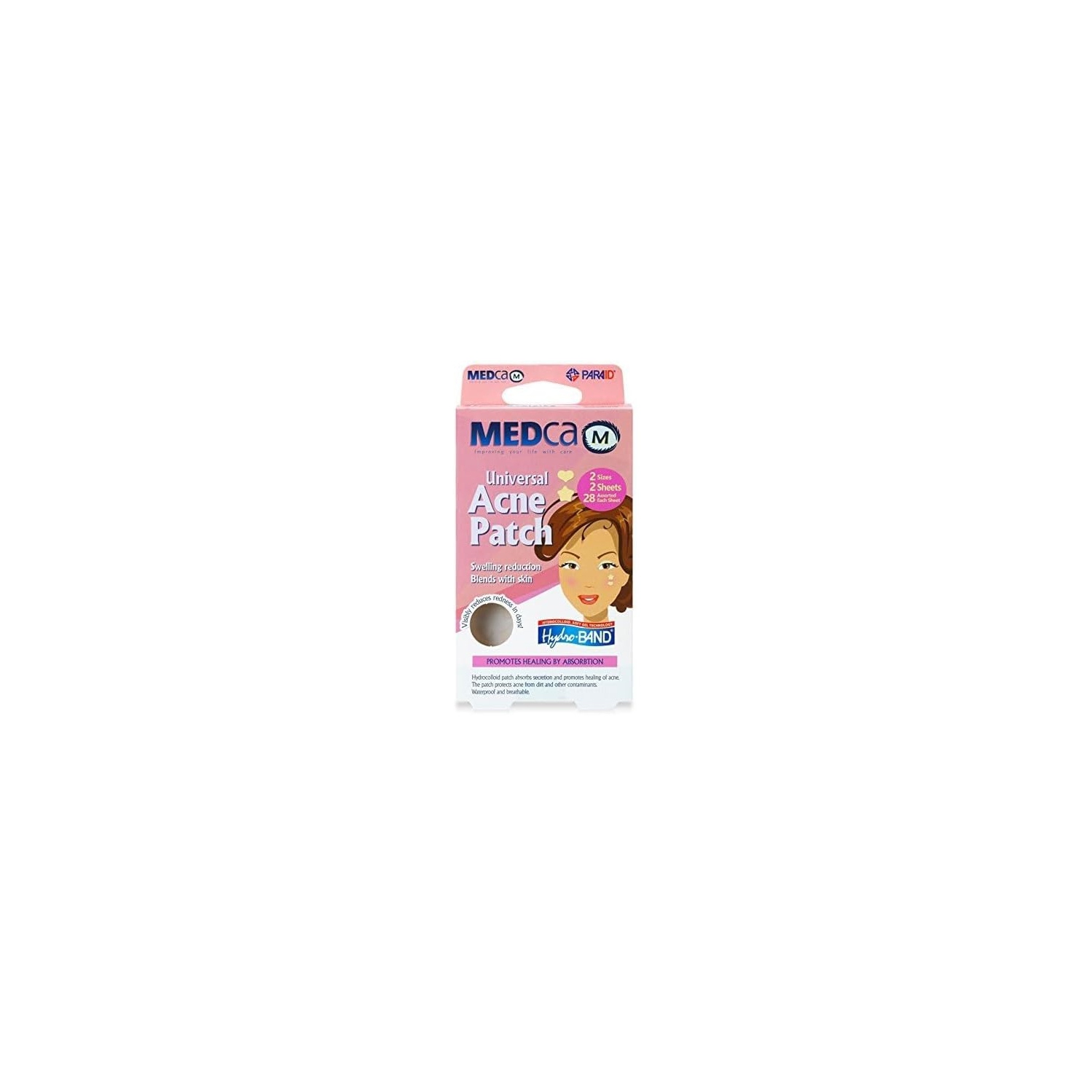 Méca Acne Patch - traitement de taches de Pimple pansements hydrocolloïdes absorbant les pois de couverture de Zit, les formes de coeur et d'étoile