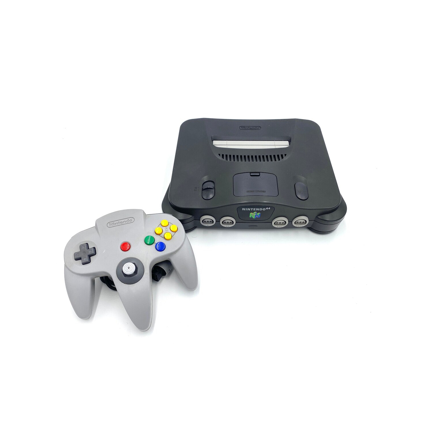Authentic Refurbished Excellent Nintendo 64 Game Console with Replica Nintendo 64 Box and Tray