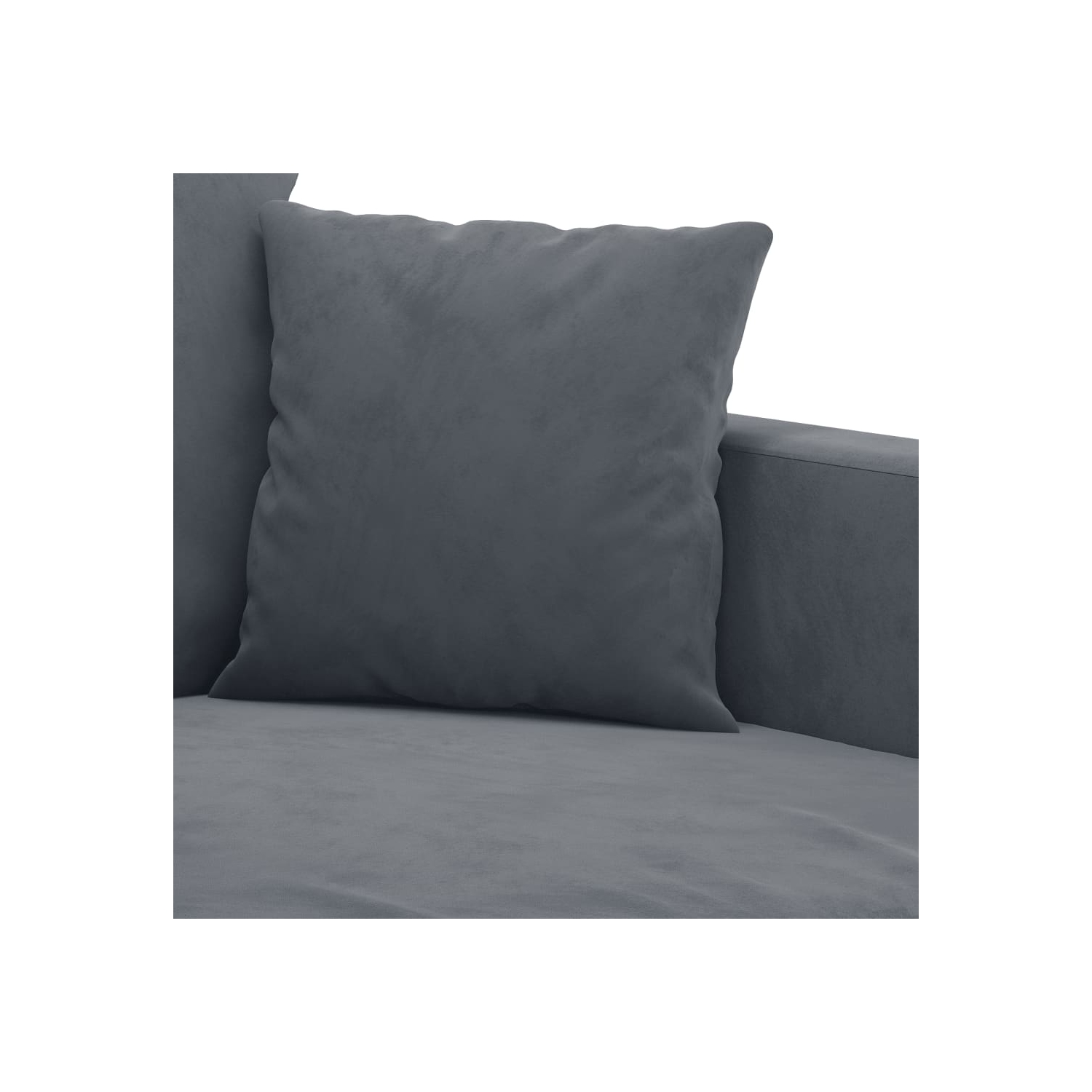 Sofa à 2 sièges en velours 120 cm gris foncé de vidaXL