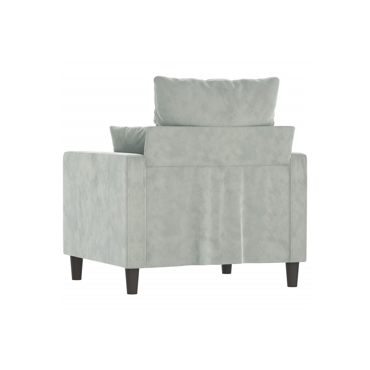 vidaXL Sofa Chair Light Grey 60 cm Velvet