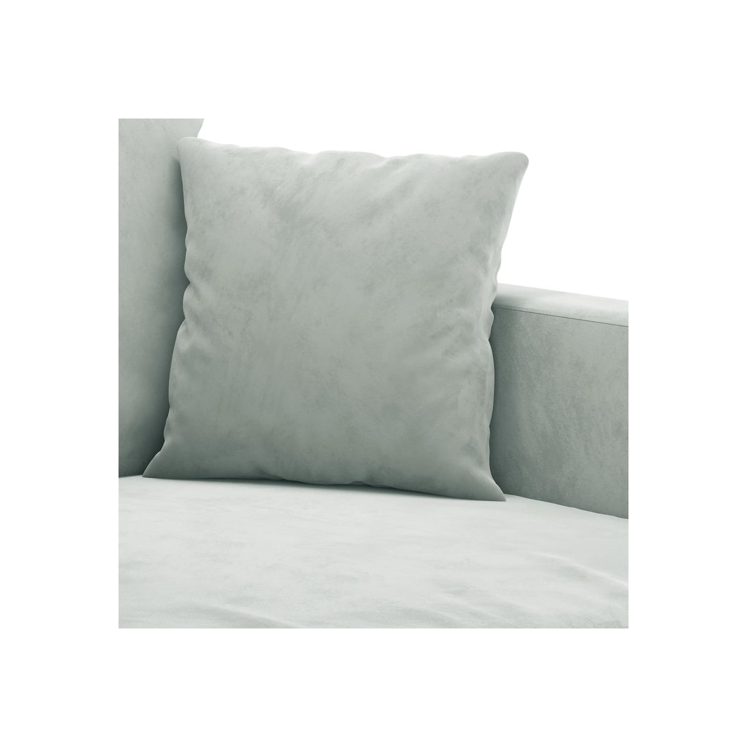 vidaXL Sofa Chair Light Grey 60 cm Velvet