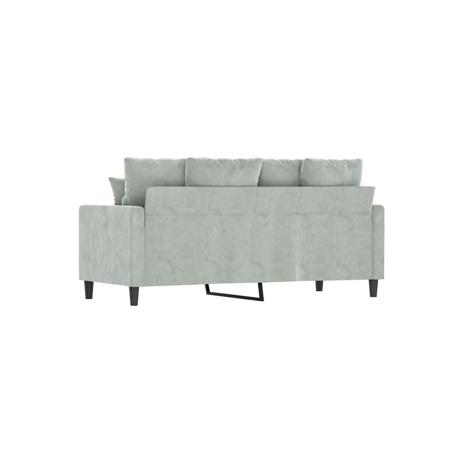 Sofa à 2 places en velours 140&nbsp;cm gris pâle de vidaXL
