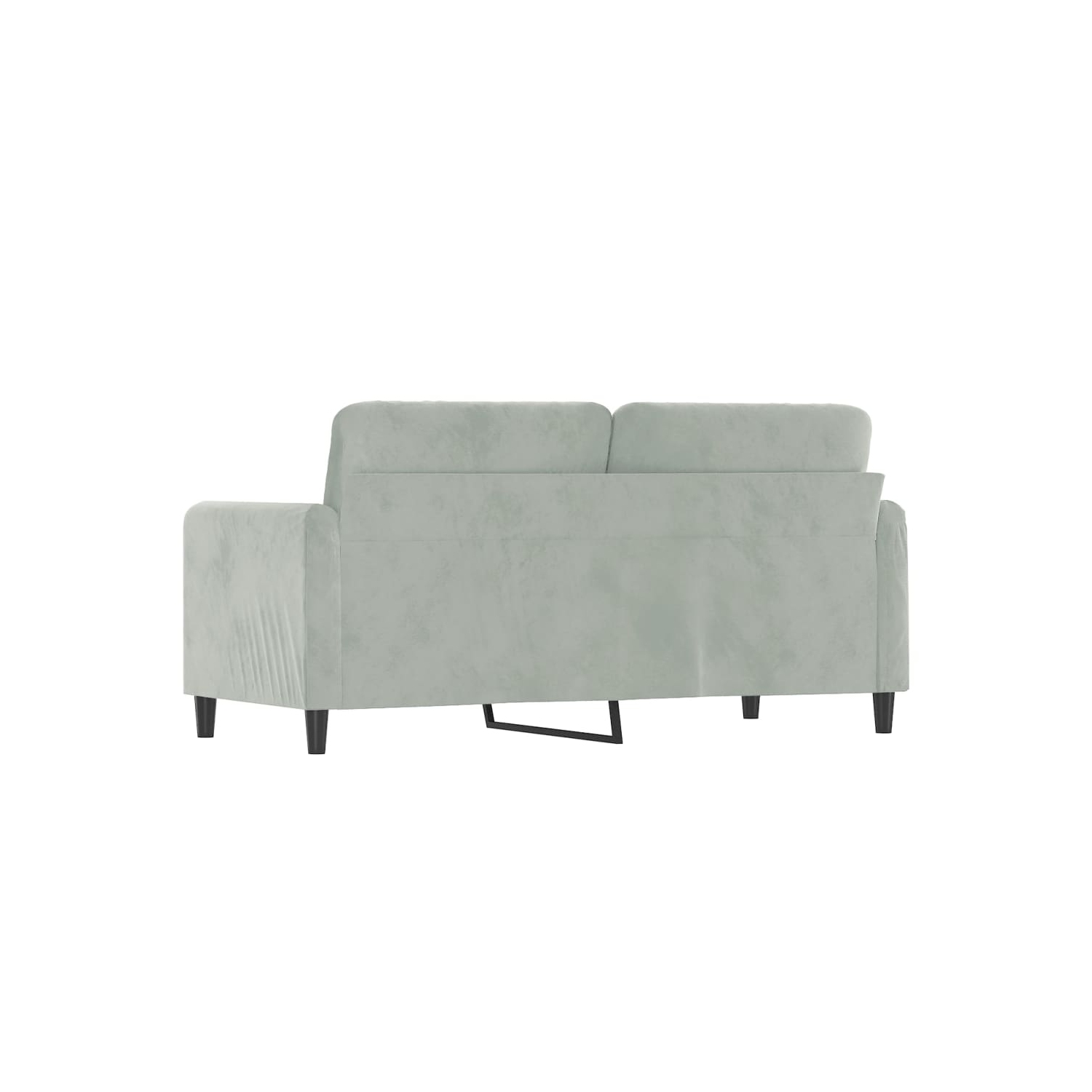 vidaXL 2-Seater Sofa Light Grey 140 cm Velvet