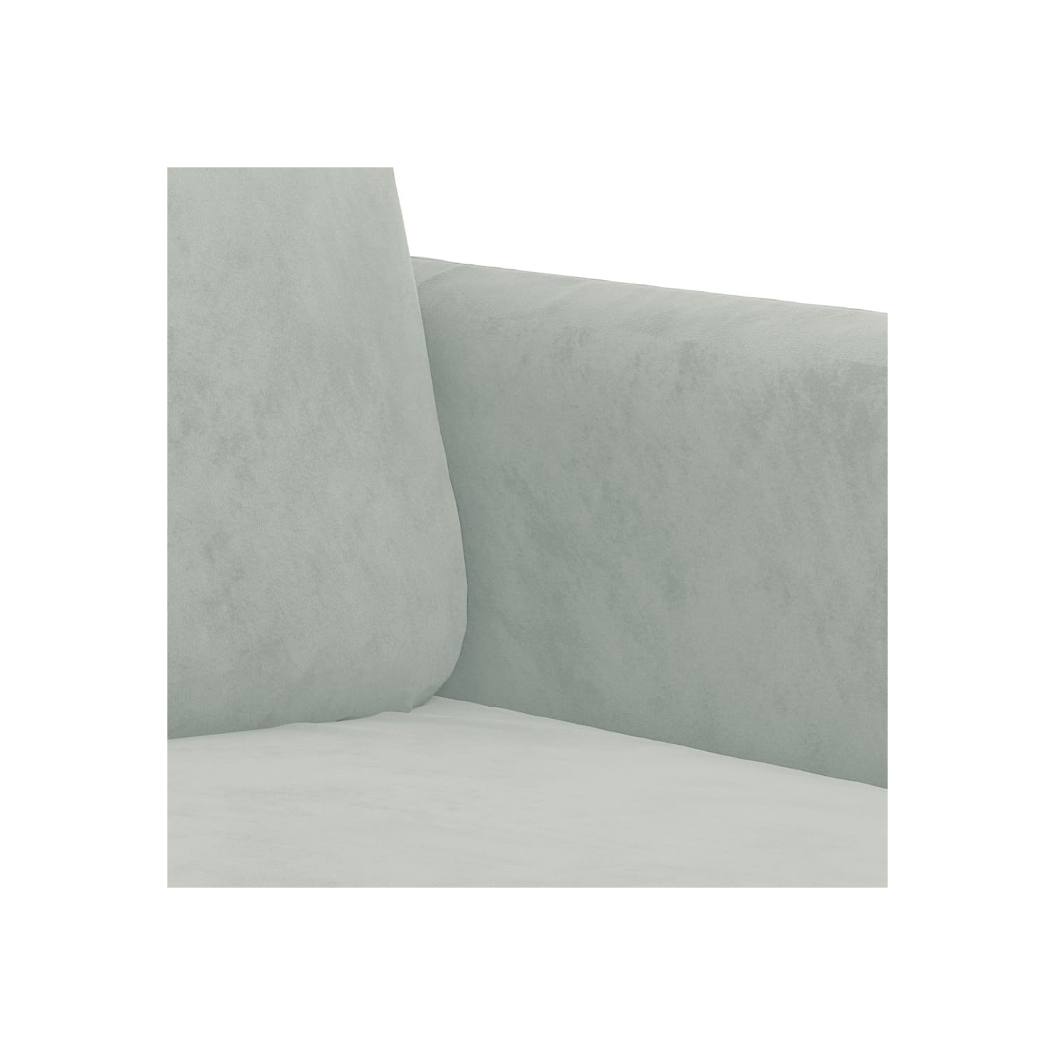 vidaXL 2-Seater Sofa Light Grey 140 cm Velvet