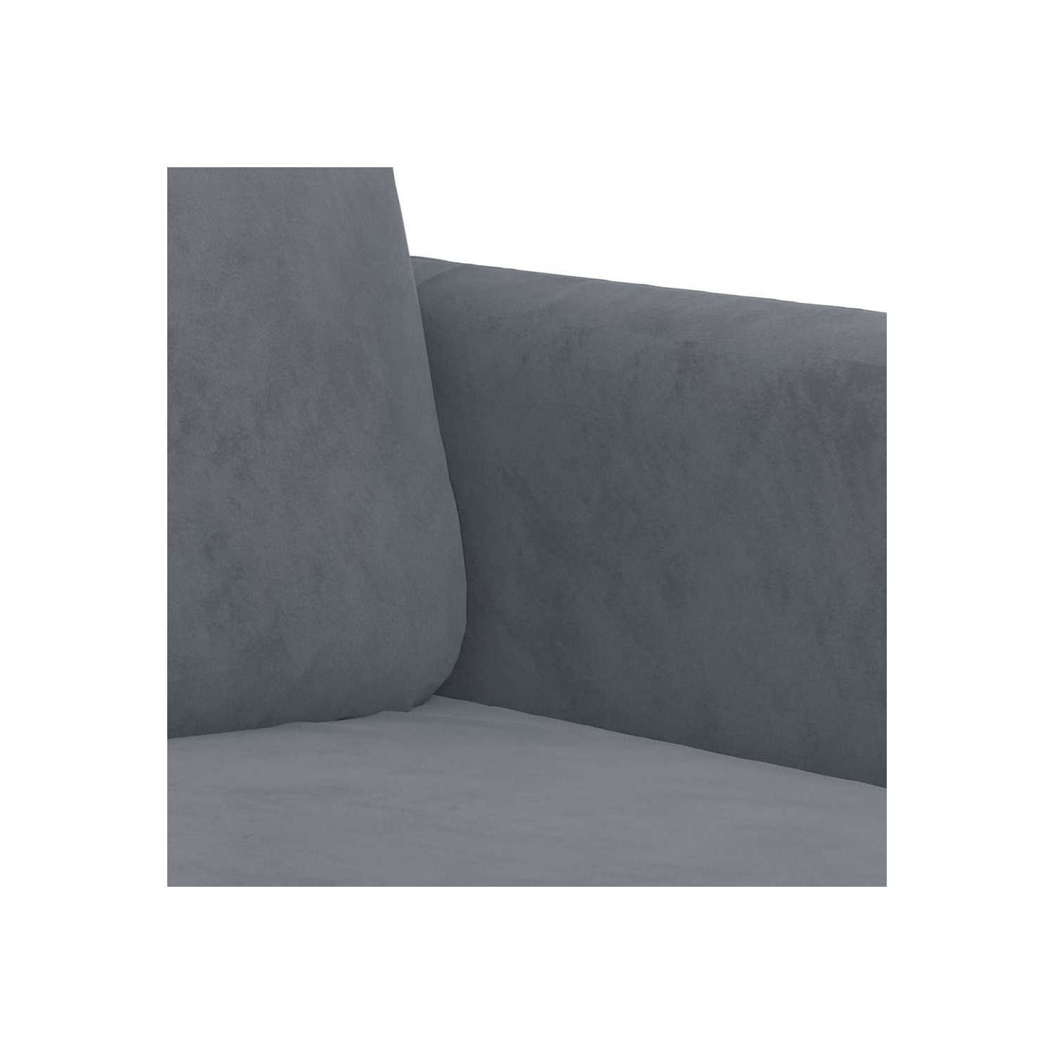 vidaXL 3-Seater Sofa Dark Grey Velvet 180 cm