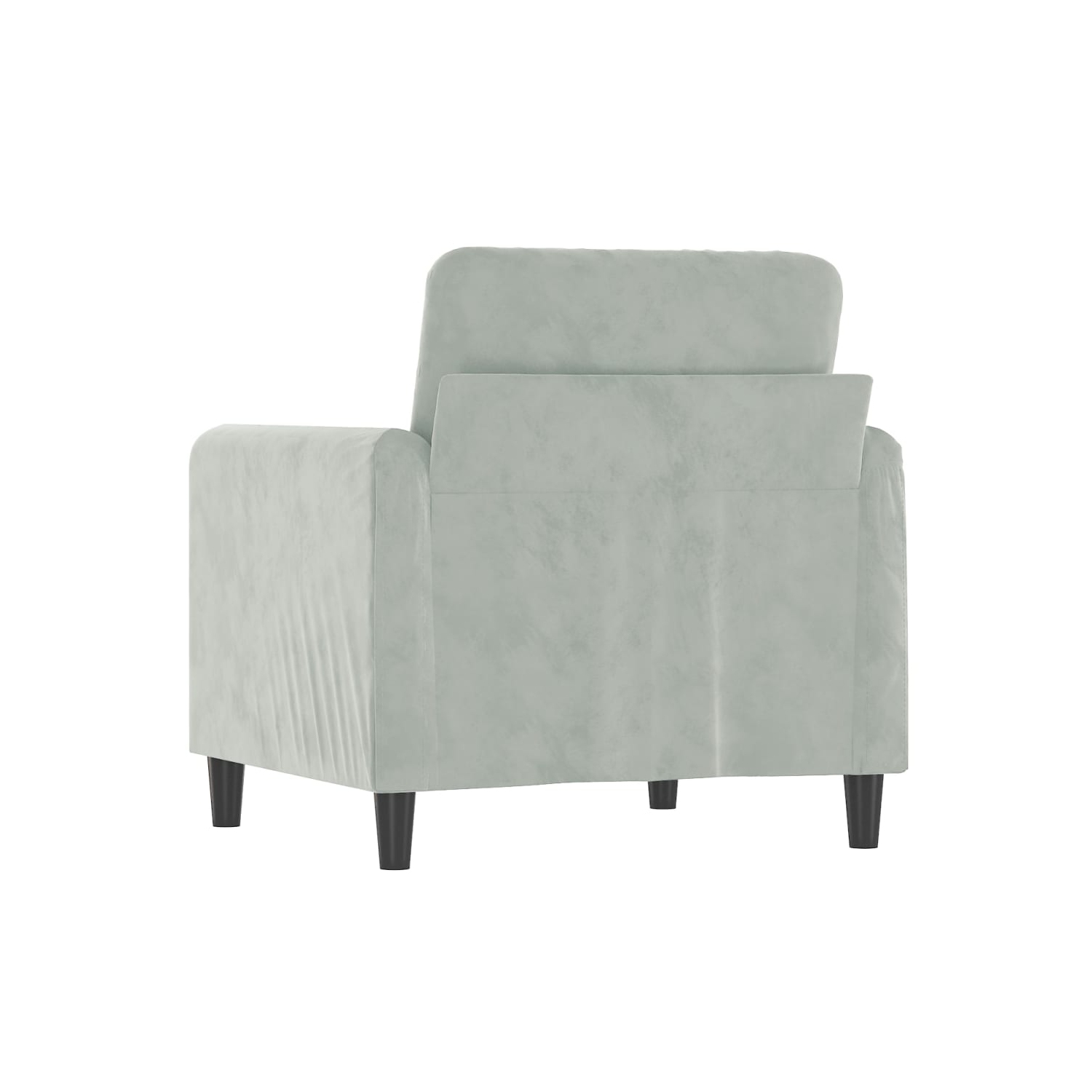 vidaXL Sofa Chair Light Grey 60 cm Velvet