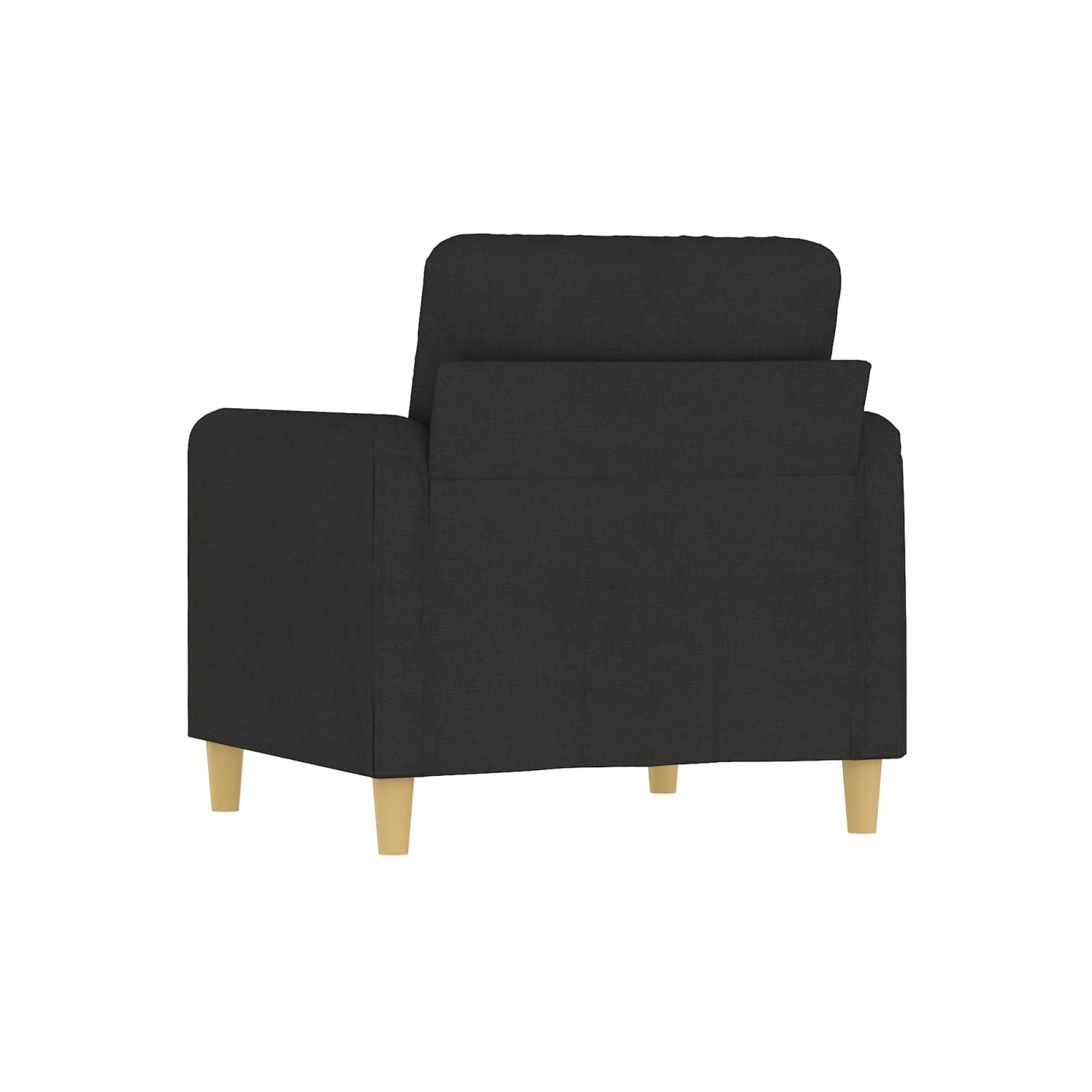 Fauteuil de sofa en tissu 60&nbsp;cm noir vidaXL