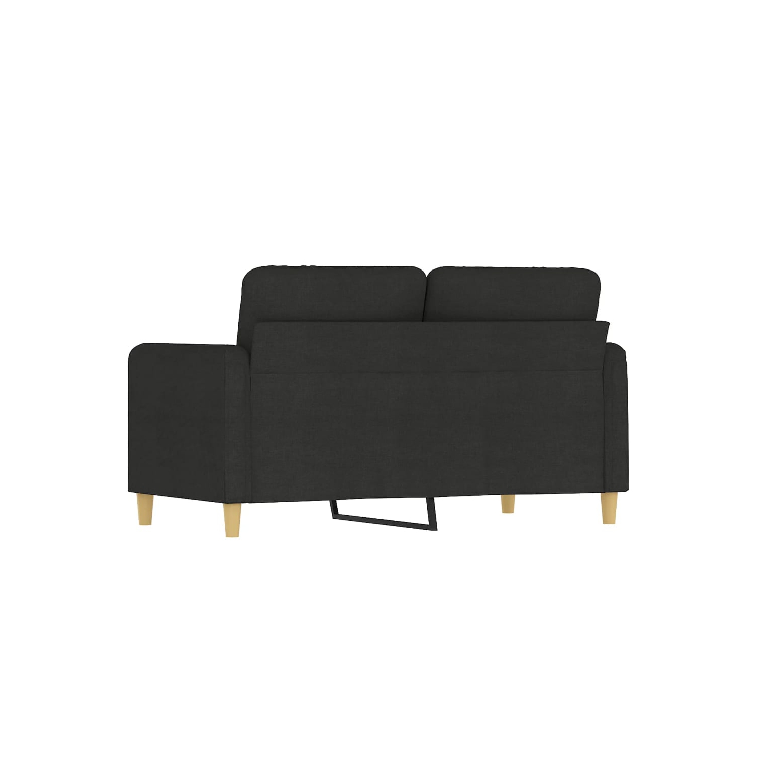 vidaXL 2-Seater Sofa Black 120 cm Fabric