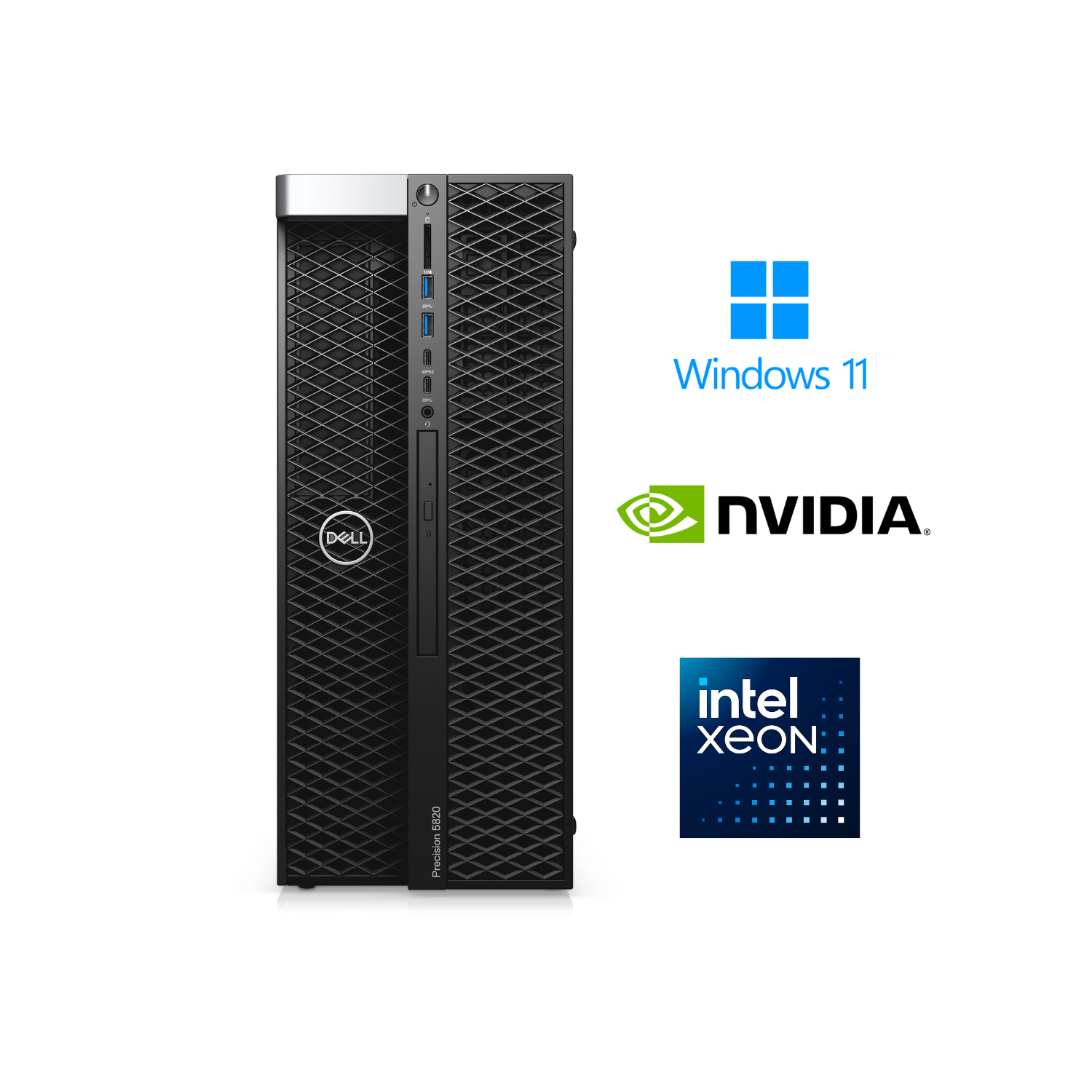 Refurbished (Good) - Dell Precision 5820 Workstation | Xeon W-2104 | 32GB RAM | 1TB SSD | NVIDIA Quadro P2000 Graphics | Windows 11 Pro