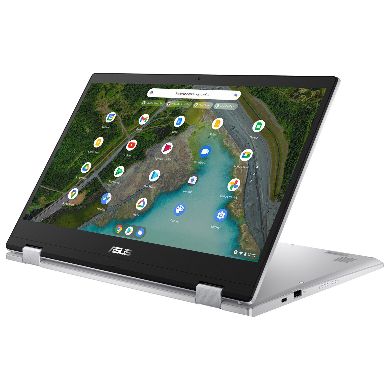 ASUS CX1 15.6" Touchscreen Chromebook - Silver (Intel Pentium Silver N6000/128GB/8GB RAM/Chrome OS)