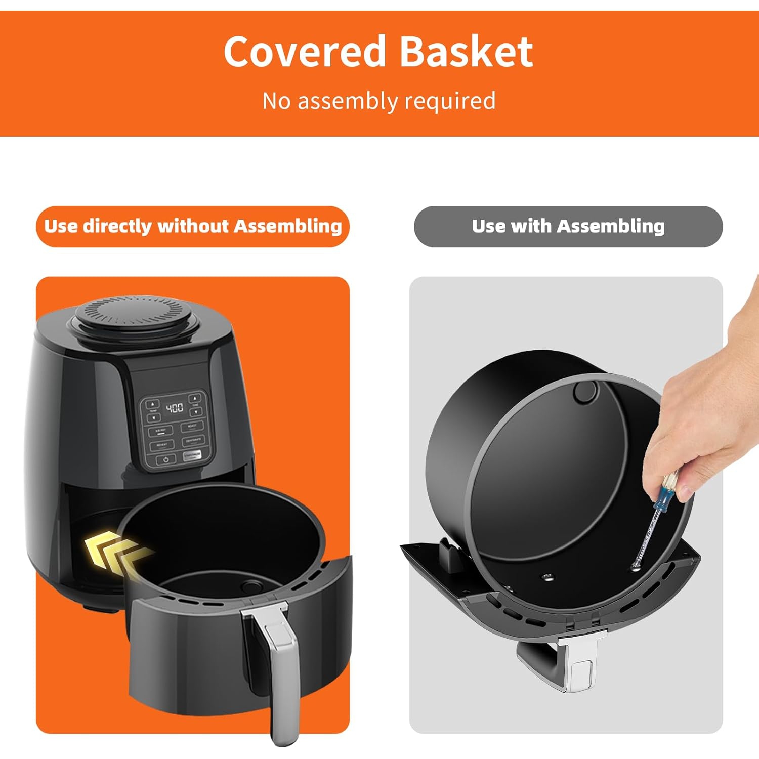 Panier et plateau de rechange pour friteuse à air chaud Ninja AF101, 4&nbsp;Qt