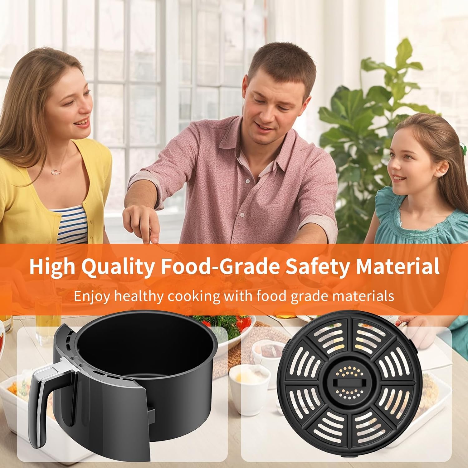 Panier et plateau de rechange pour friteuse à air chaud Ninja AF101, 4&nbsp;Qt