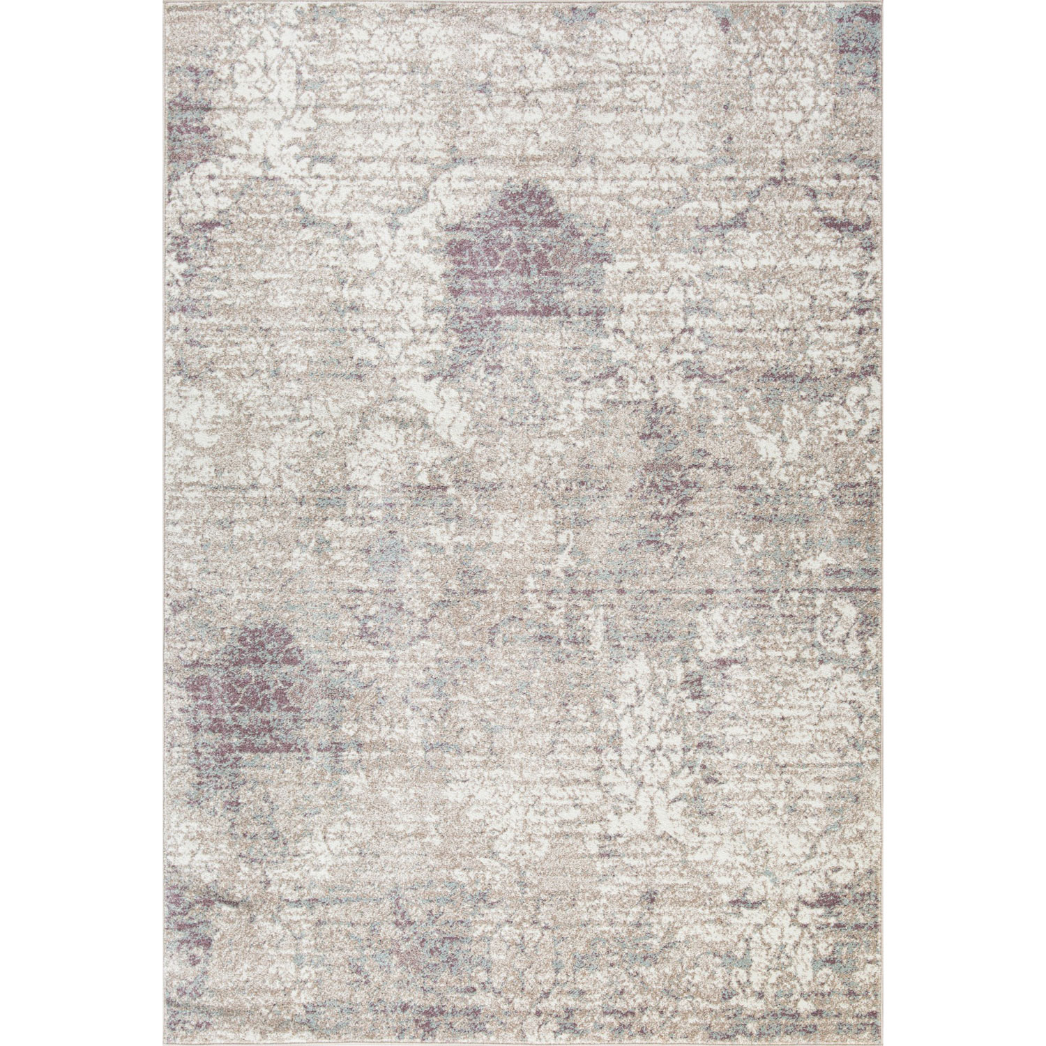 Carpette de 5 x 8 pi Pearl - Blanc/Beige/Bleu
