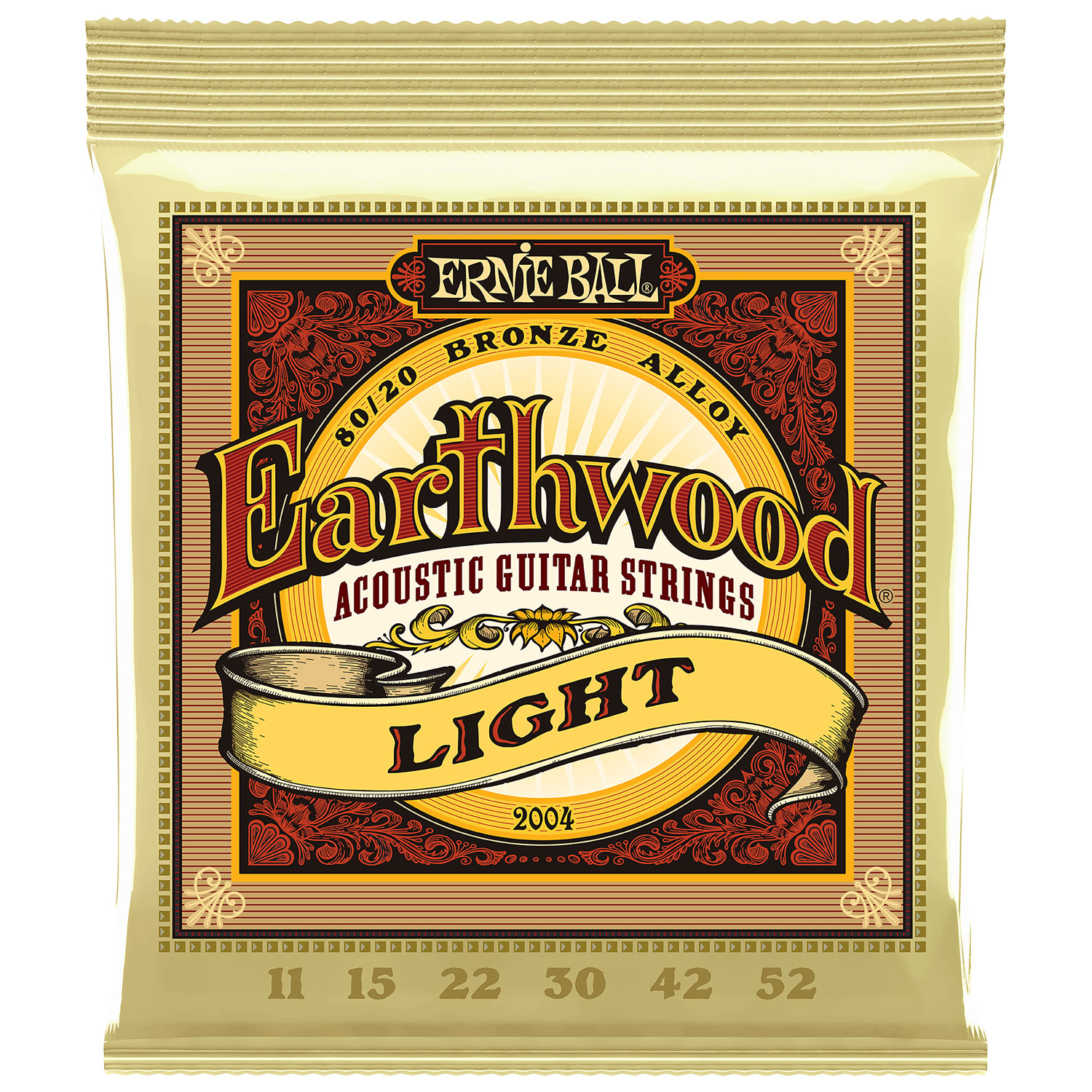 Ernie Ball Earthwood 80/20 Bronze 0.011 - 0.052 Acoustic Guitar String