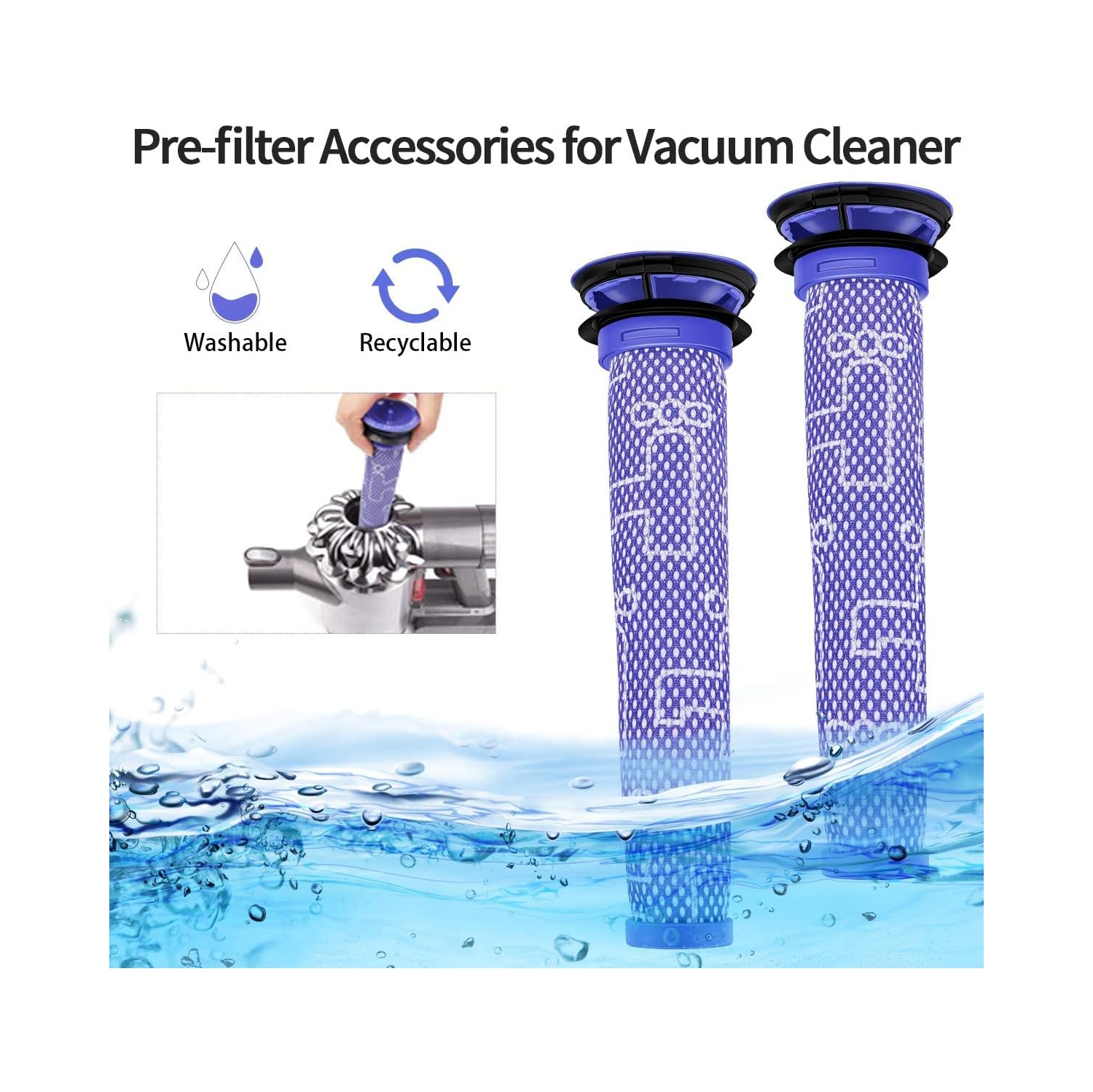 Replacement Battery for Dyson V6 – 21.6V 4600mAh Li-ion for V6 Animal, Absolute, Motorhead, Fluffy Vacuums