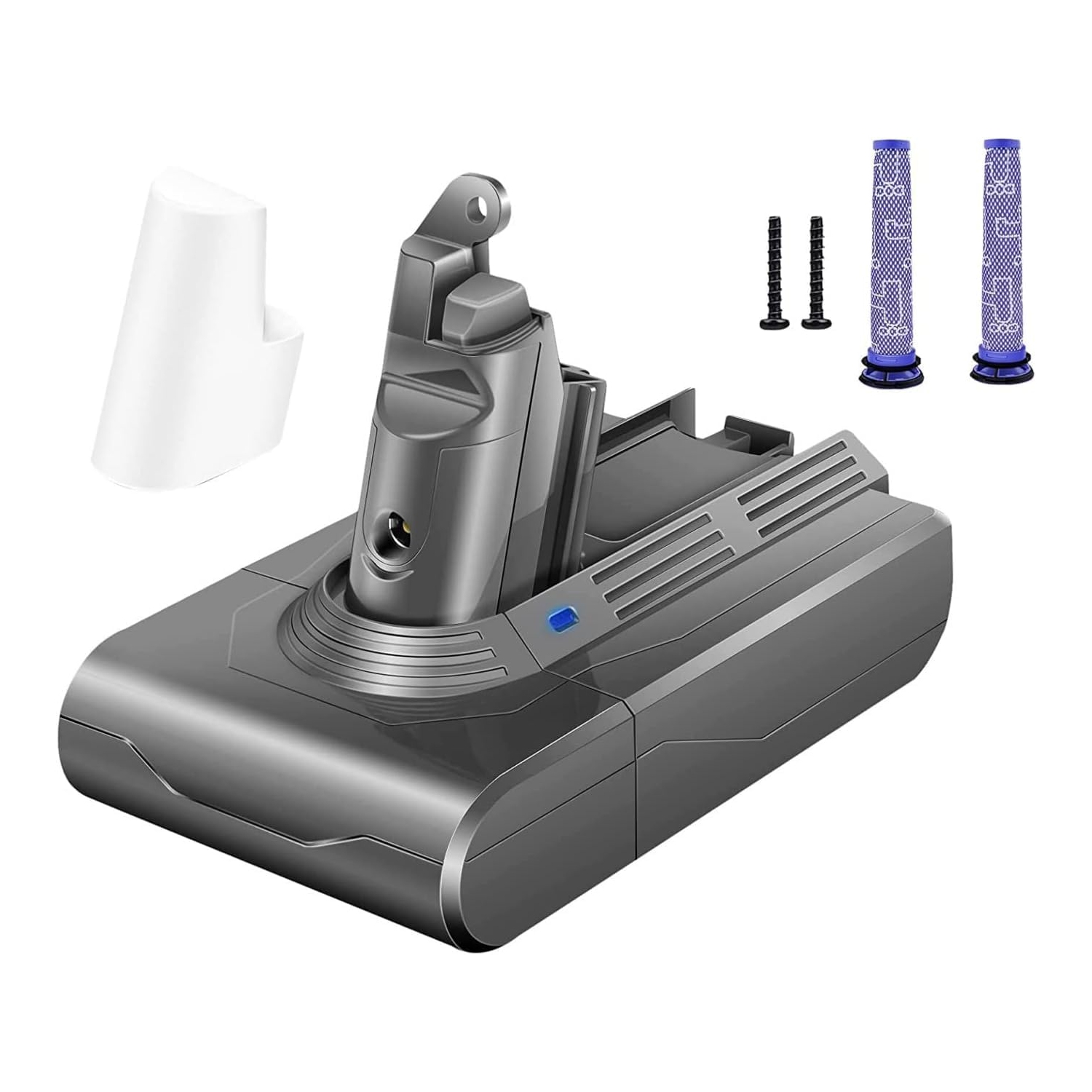 Replacement Battery for Dyson V6 – 21.6V 4600mAh Li-ion for V6 Animal, Absolute, Motorhead, Fluffy Vacuums