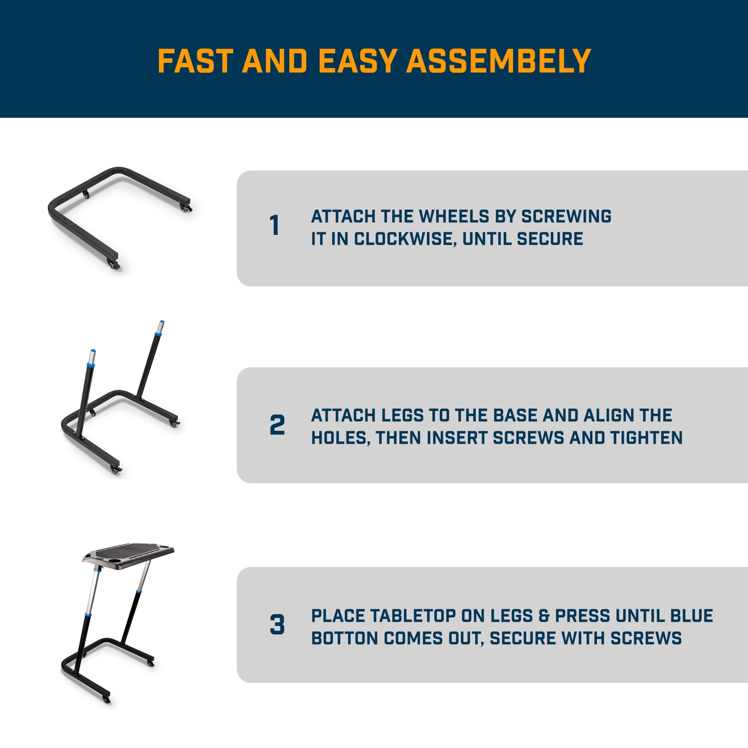 Bureau d'entraînement réglable pour vélo Alpcour - antidérapant, fentes pour gadgets, roues