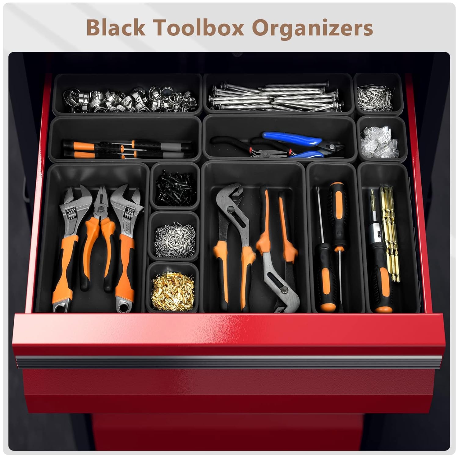 Toolbox Organizer Set - 42 Pieces with Tray Dividers for Efficiently  Sorting Socket Wrenches, Screws, and Screwdrivers. Keep Your Tool Desk  Drawers and Toolbox Neatly Organized