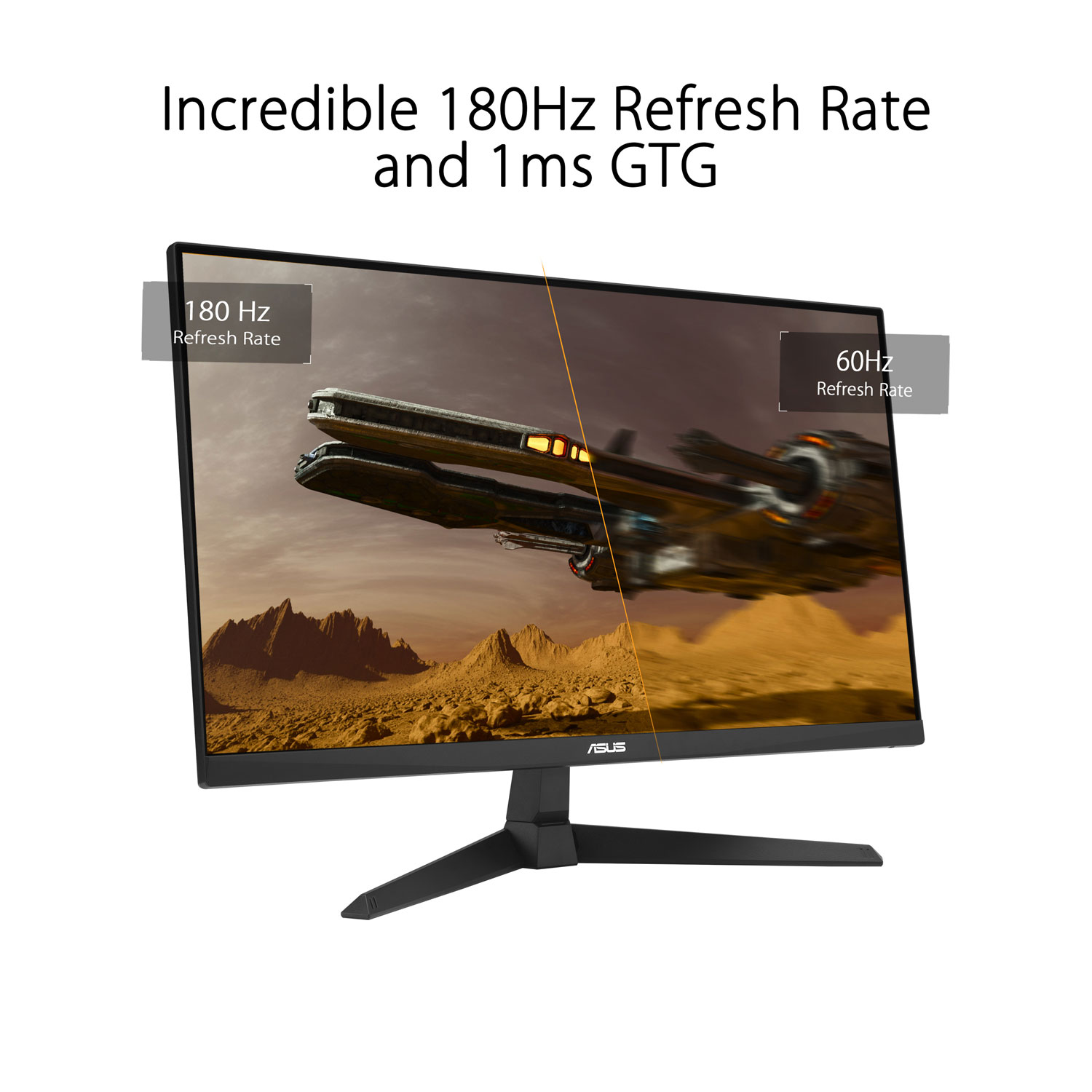 Moniteur de jeu G-Sync FreeSync DEL IPS HD intégrale 180 Hz de 27 po TUF d'ASUS avec temps de réponse de 1 ms gris à gris