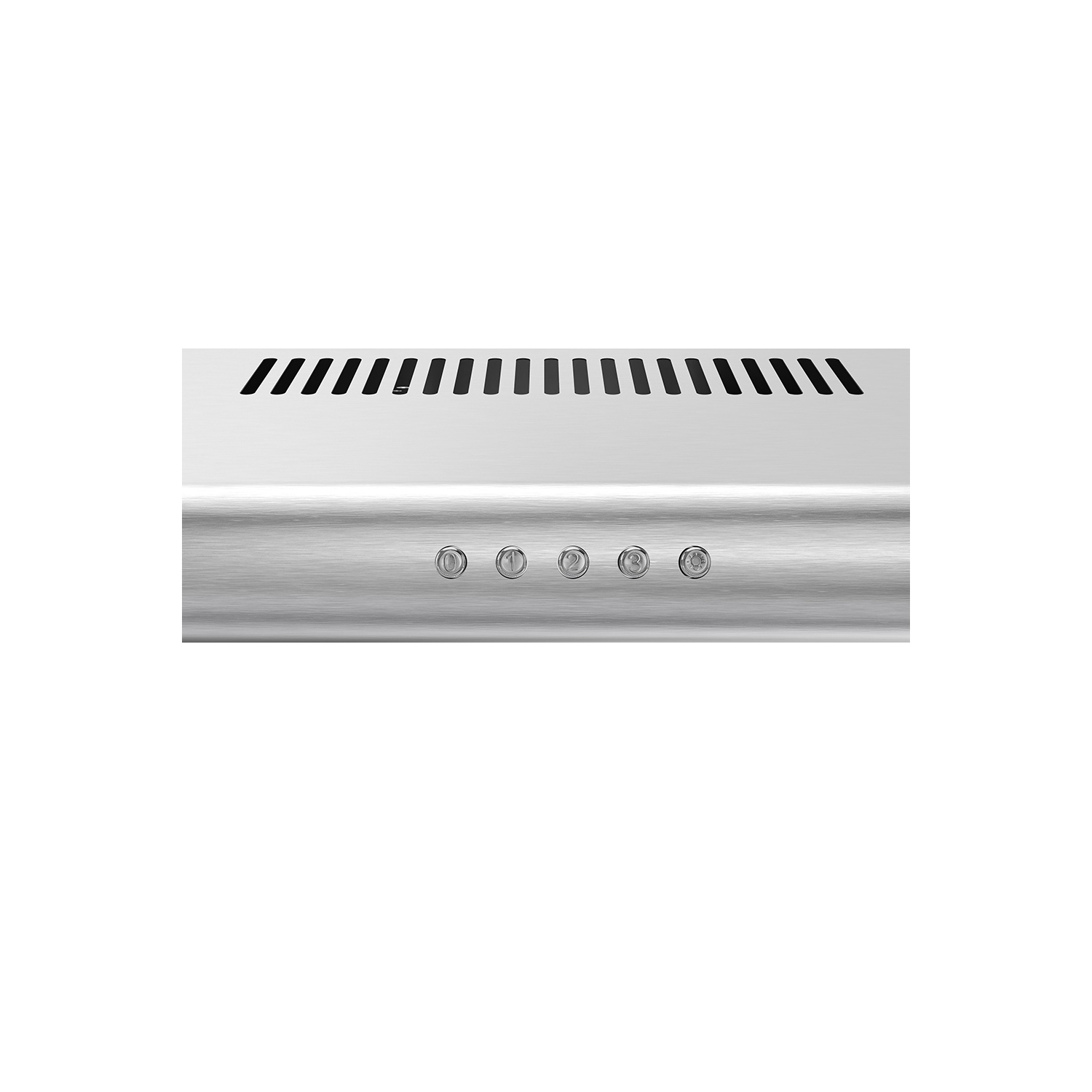 Épurer 30 po Hotte de cuisinière encastrée de 80 pi3/min en acier inoxydable brossé avec filtres à mailles Lammari, bouton-poussoir de commande,