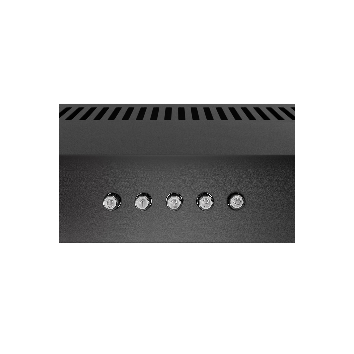 Épurer 30 po Domenico 80 – hotte de cuisinière à montage sous conduit, noir grain, avec filtres à mailles, bouton-poussoir de commande, éclairage DEL