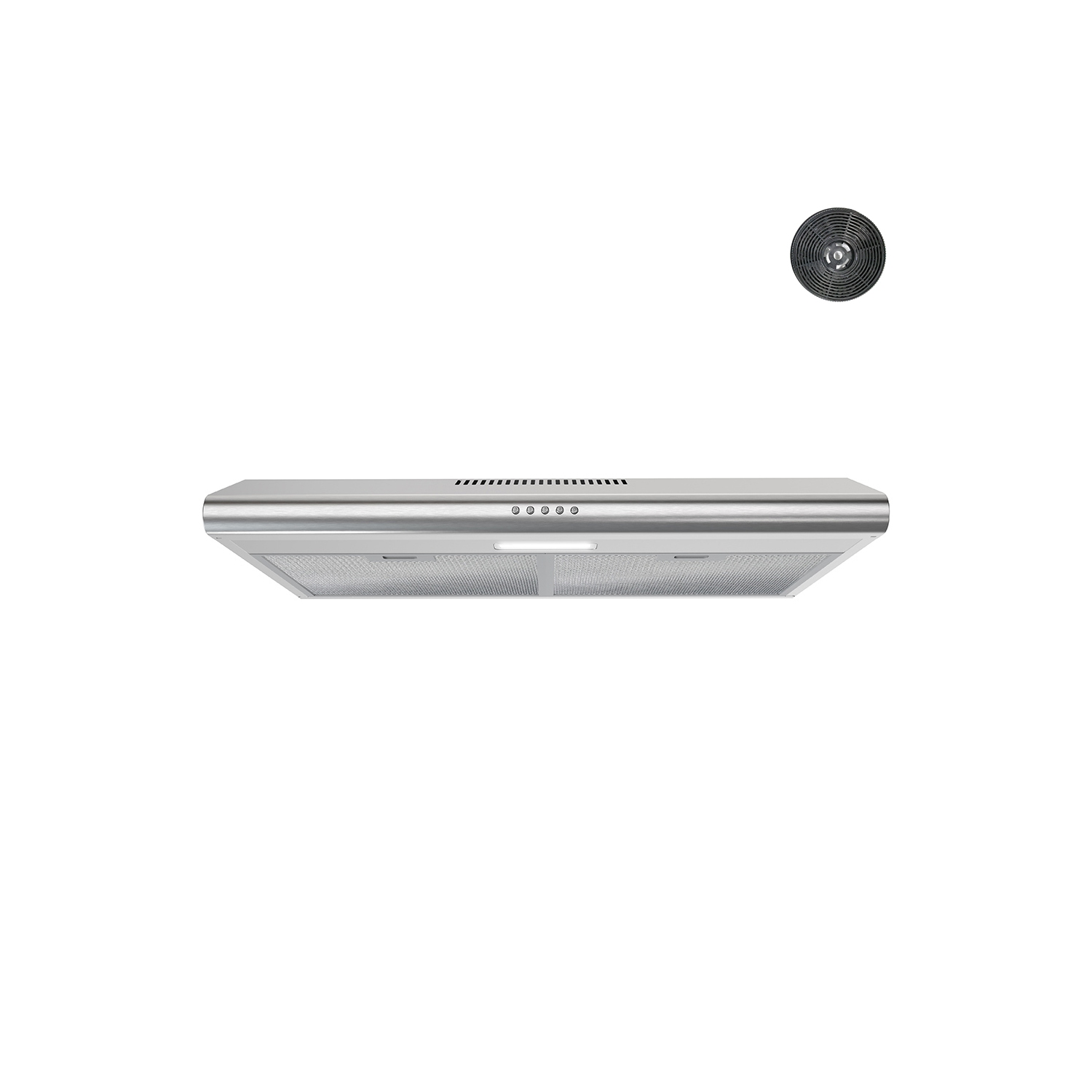 Épurer 30 po Giovanni – hotte de cuisinière convertible sous le support de 80 pi3/min en acier inoxydable brossé avec filtres à mailles,