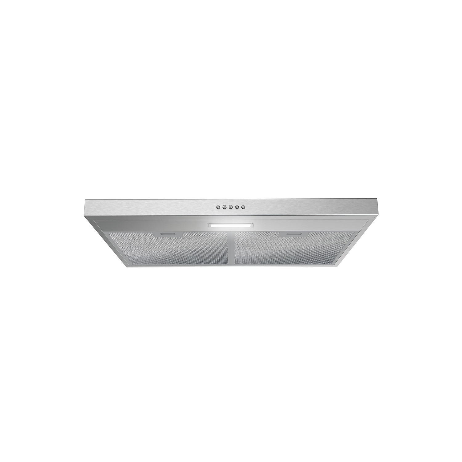 Streamline 30 in. Bergamo Ductless Undermount 80 CFM Range Hood in Brushed Stainless Steel with Mesh Filters, Push Button Control, LED Light