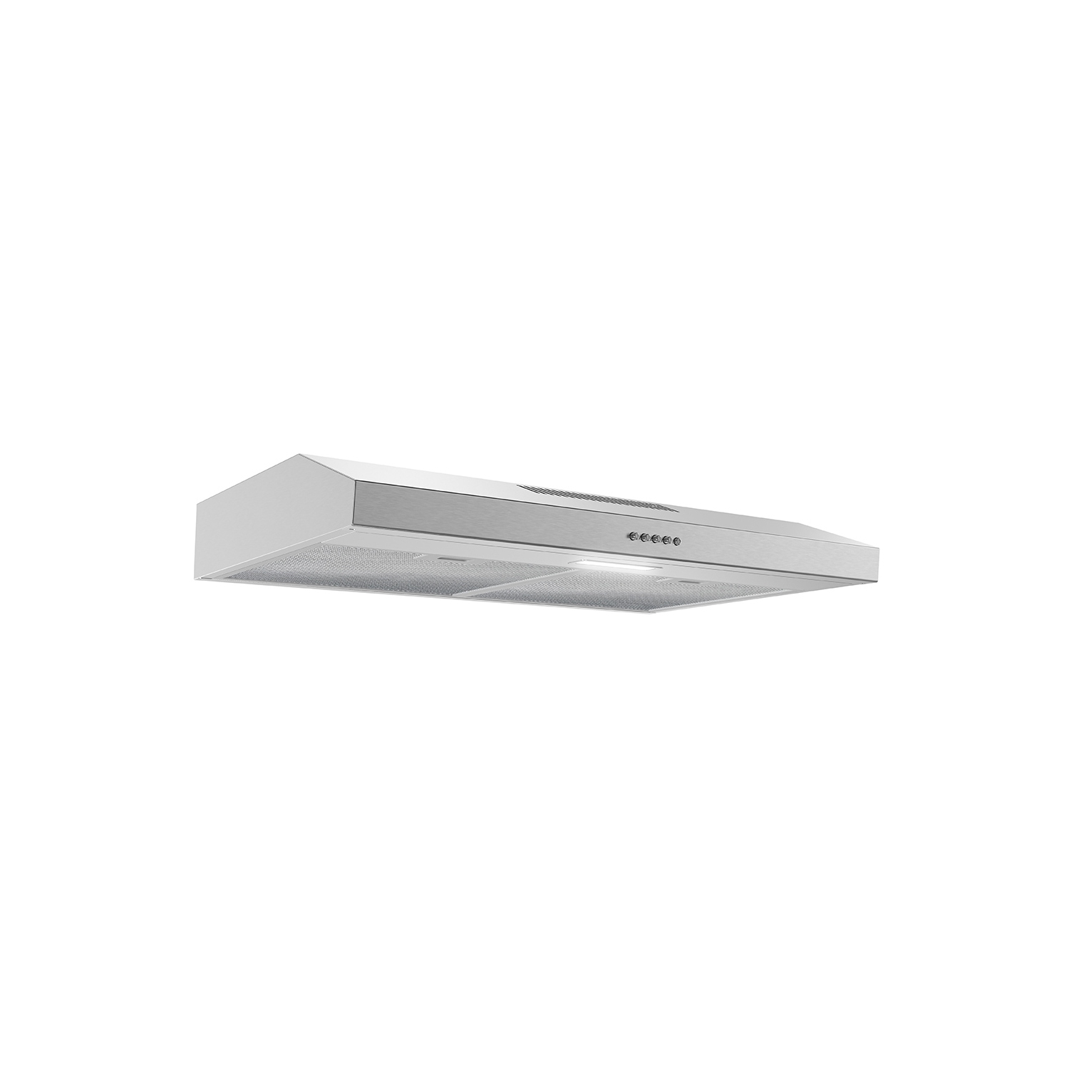 Streamline 30 in. Bergamo Ductless Undermount 80 CFM Range Hood in Brushed Stainless Steel with Mesh Filters, Push Button Control, LED Light