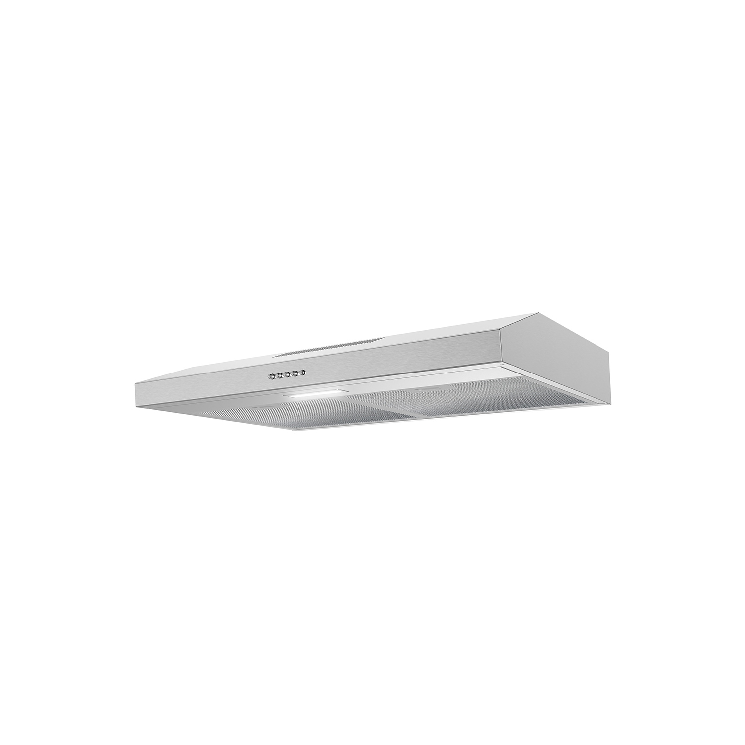 Streamline 30 in. Bergamo Ductless Undermount 80 CFM Range Hood in Brushed Stainless Steel with Mesh Filters, Push Button Control, LED Light