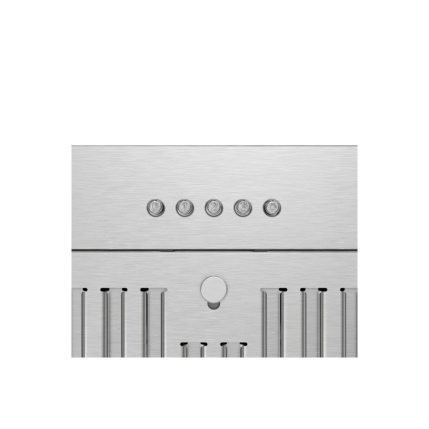 Streamline 28 in. Sacchi Ductless Insert 350 CFM Range Hood in Brushed Stainless Steel with Baffle Filters, Push Button Control, LED Lights