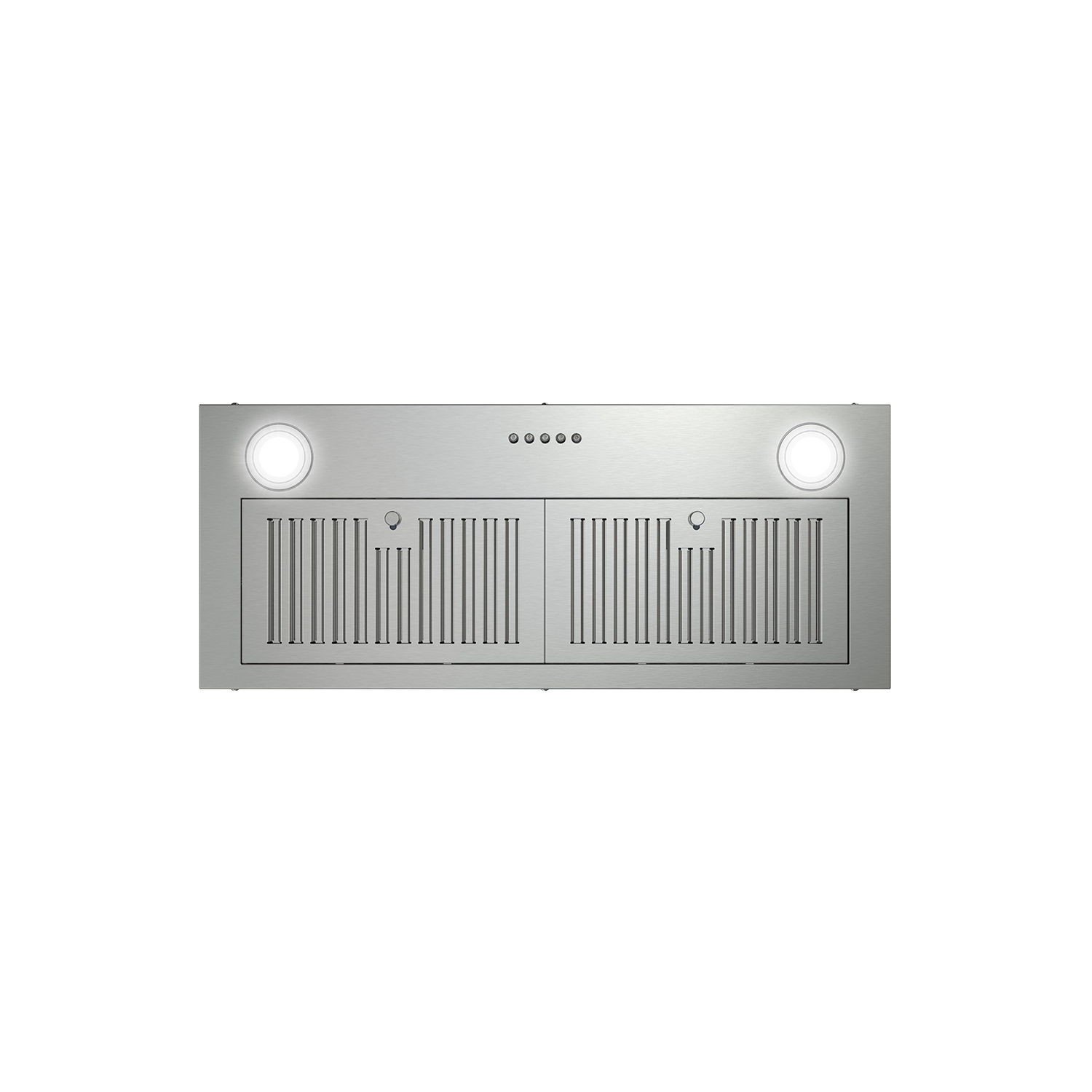 Streamline 28 in. Sacchi Ductless Insert 350 CFM Range Hood in Brushed Stainless Steel with Baffle Filters, Push Button Control, LED Lights