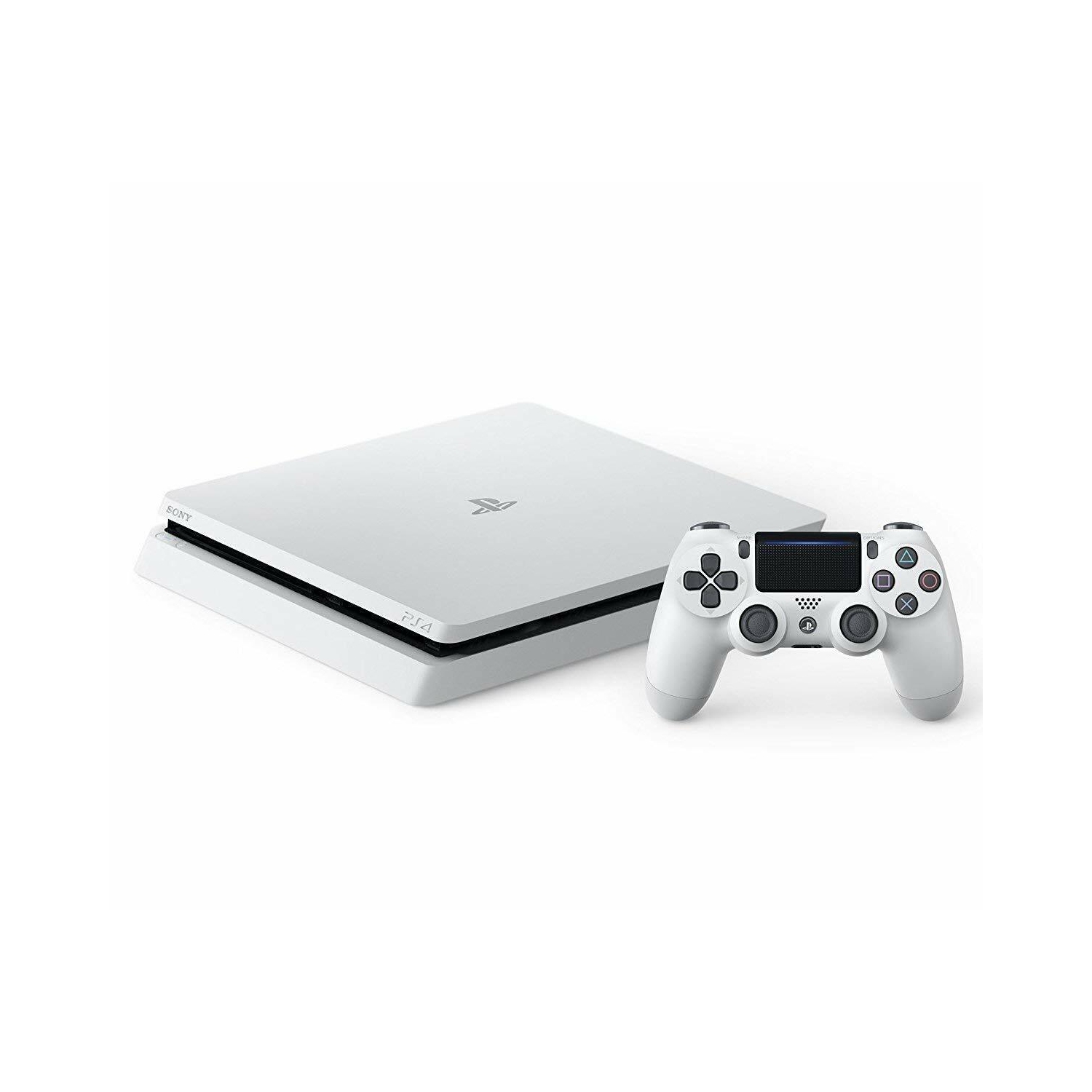 Refurbished (Good) - Sony PlayStation 4 PS4 Slim 500GB Console (Glacier White)