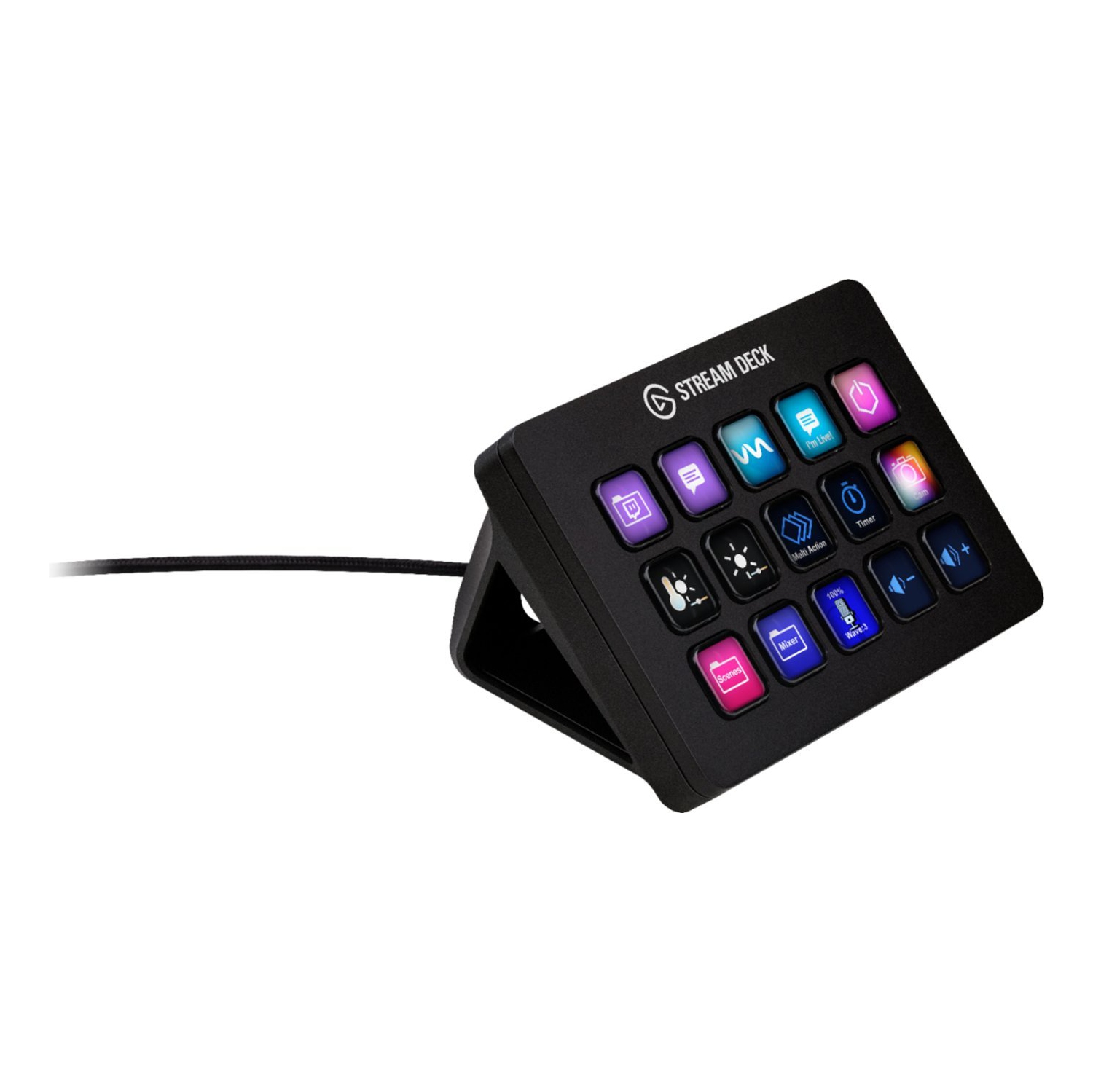 Elgato Stream Deck MK.2 Full-size Wired USB Keypad with 15 Customizable LCD keys - Black