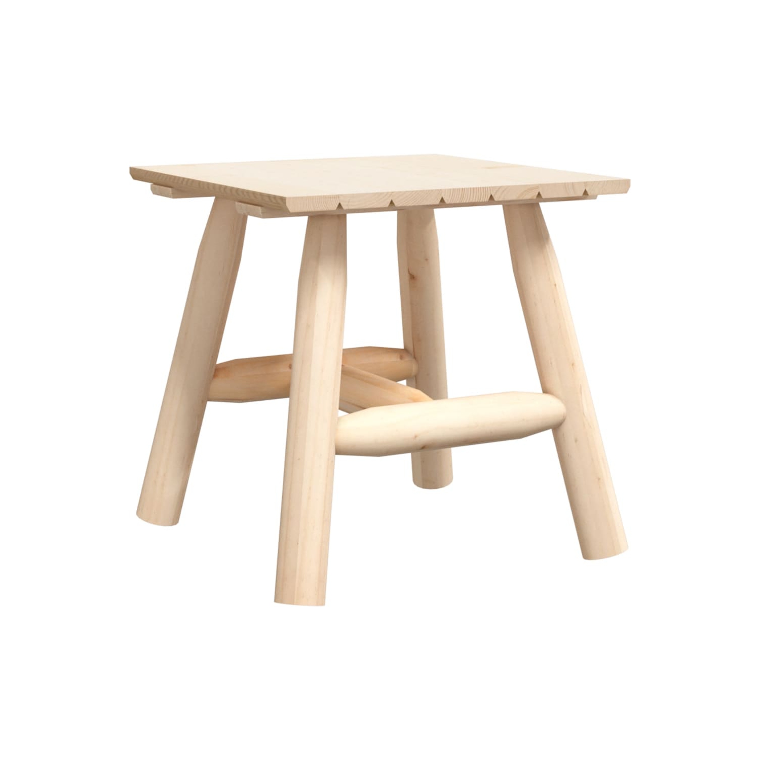 vidaXL Side Table 49x49x50 cm Solid Wood Spruce