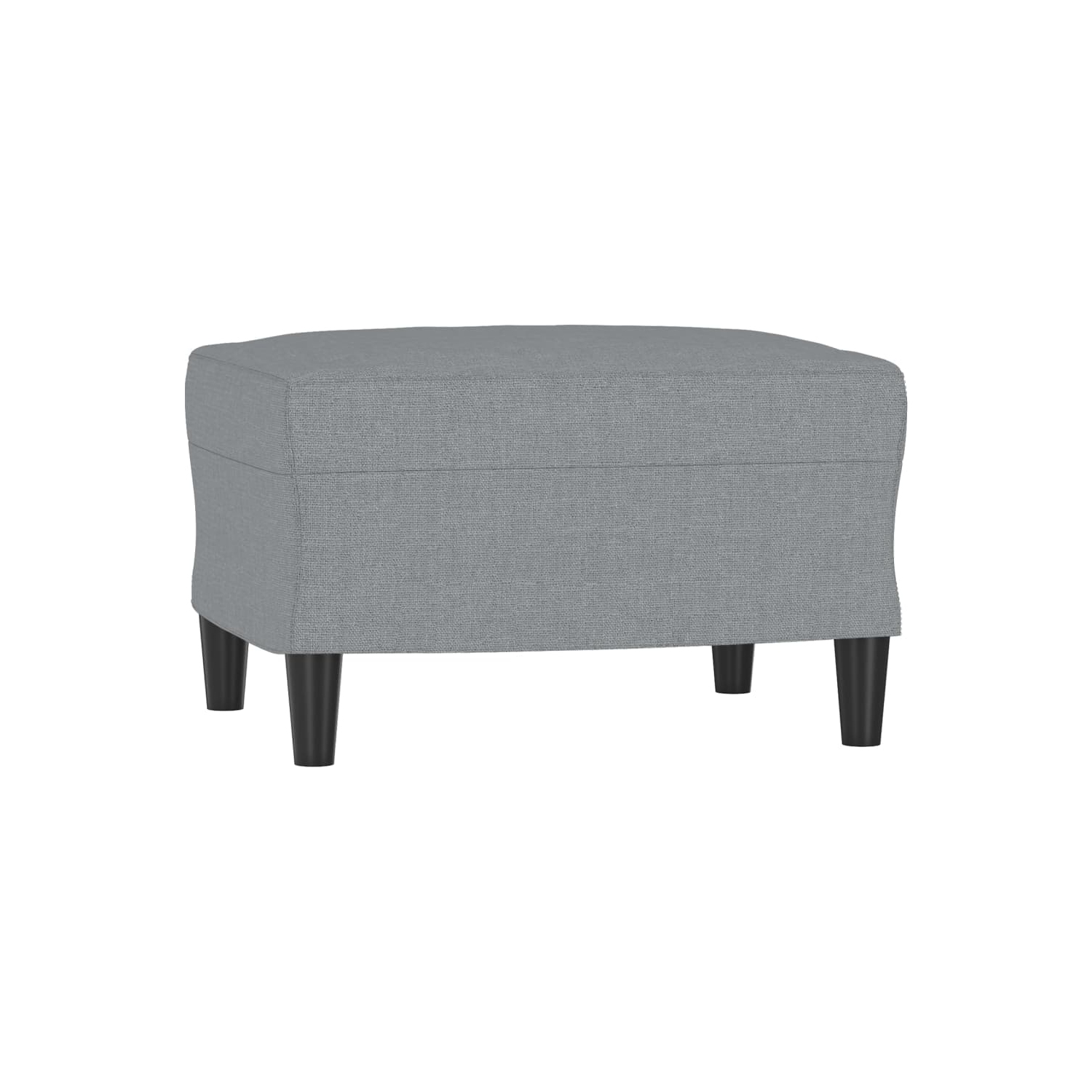 Tabouret à pied vidaXL en tissu gris pâle 60 x 50 x 41&nbsp;cm