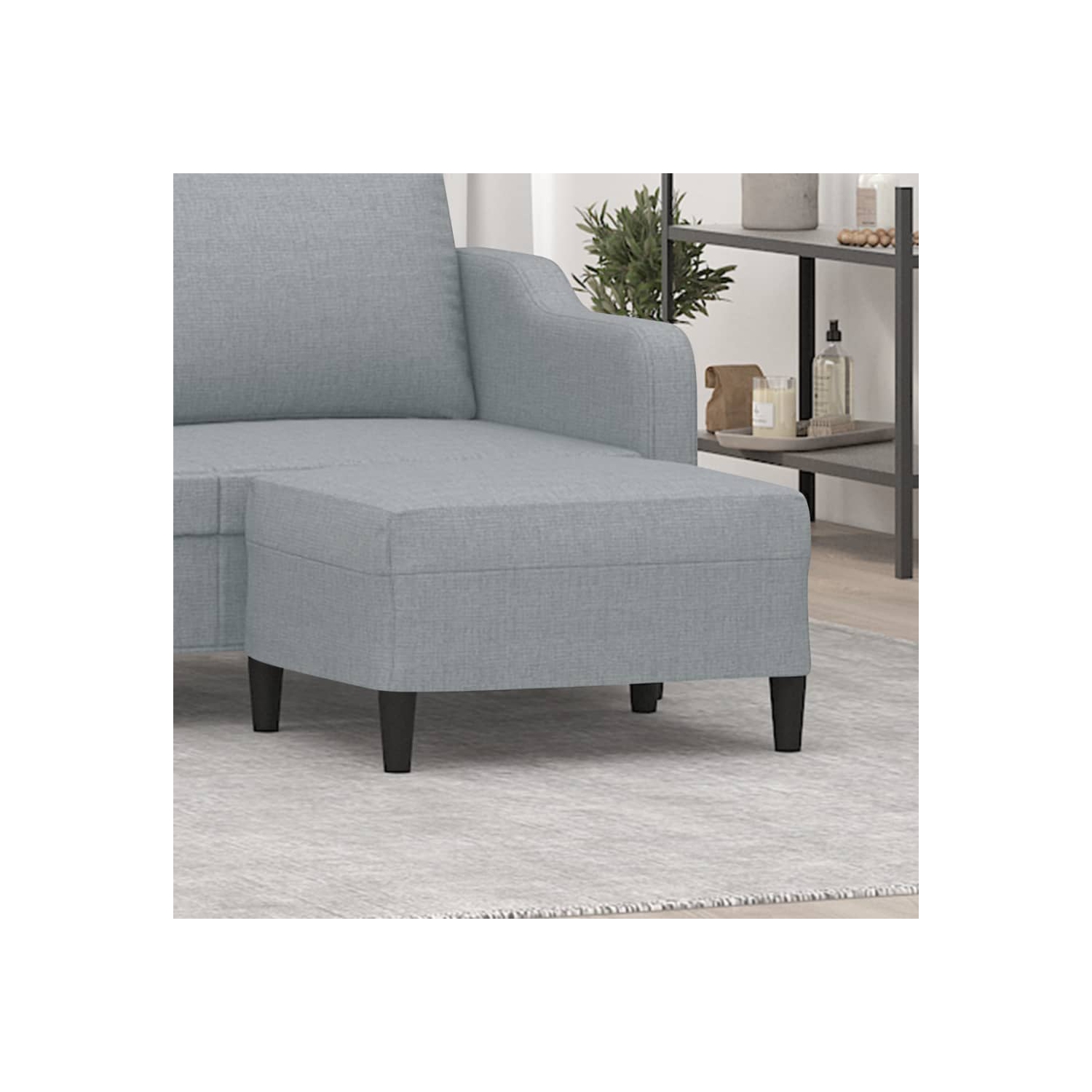 Tabouret à pied gris pâle de 70 x 55 x 41 cm de vidaXL