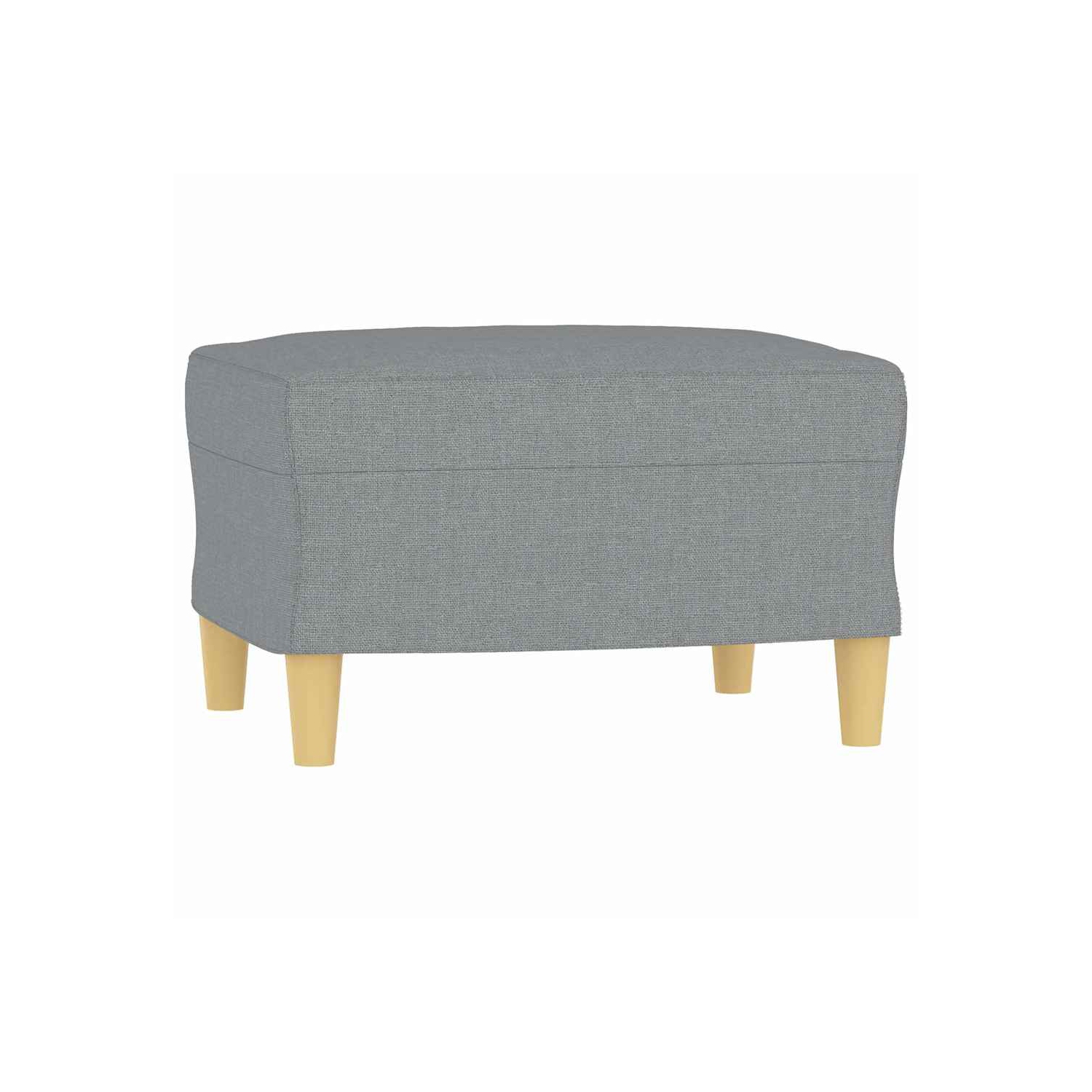 Tabouret à pied vidaXL en tissu gris pâle 60 x 50 x 41&nbsp;cm