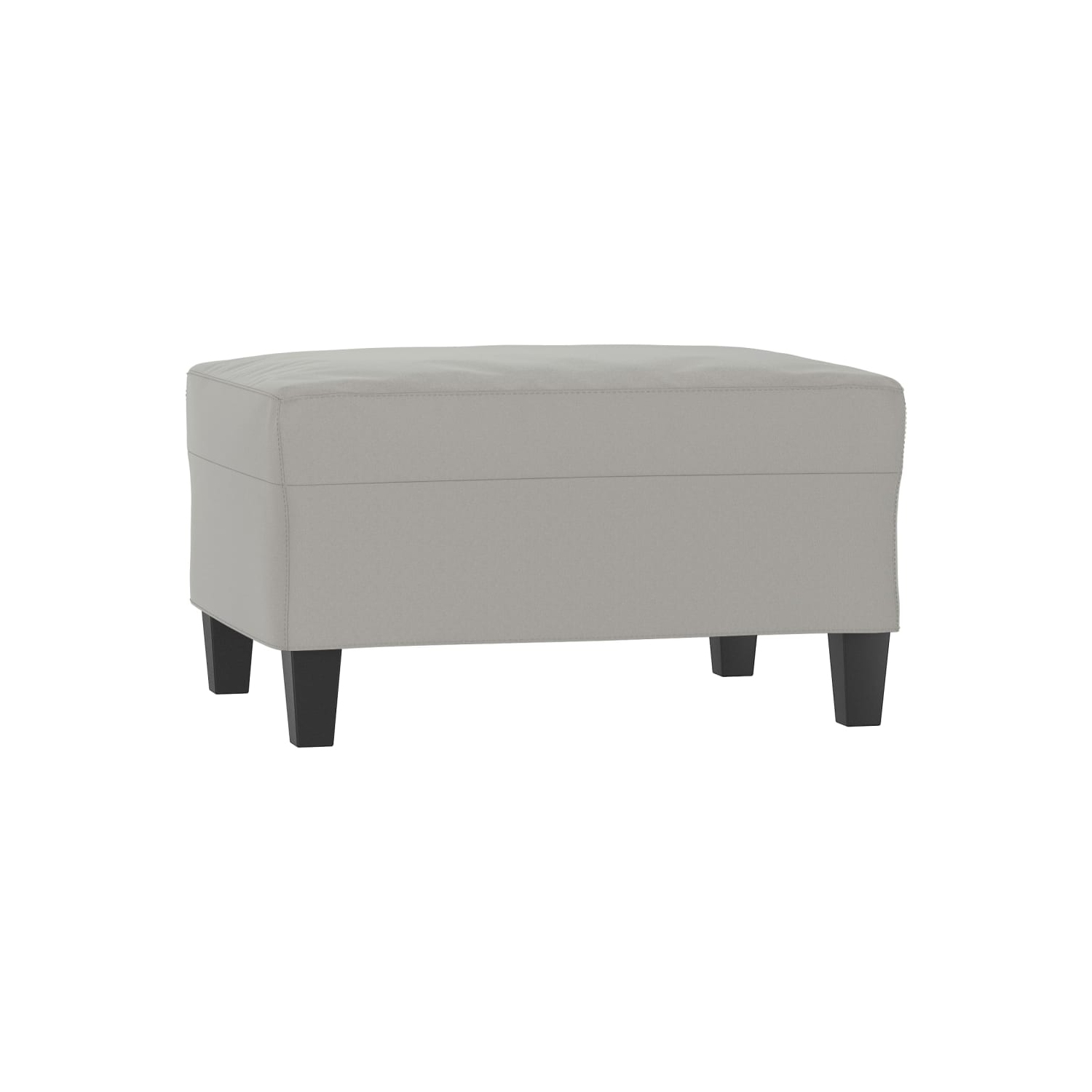 Tabouret en microfibre gris pâle de 70 x 55 x 41&nbsp;cm de vidaXL