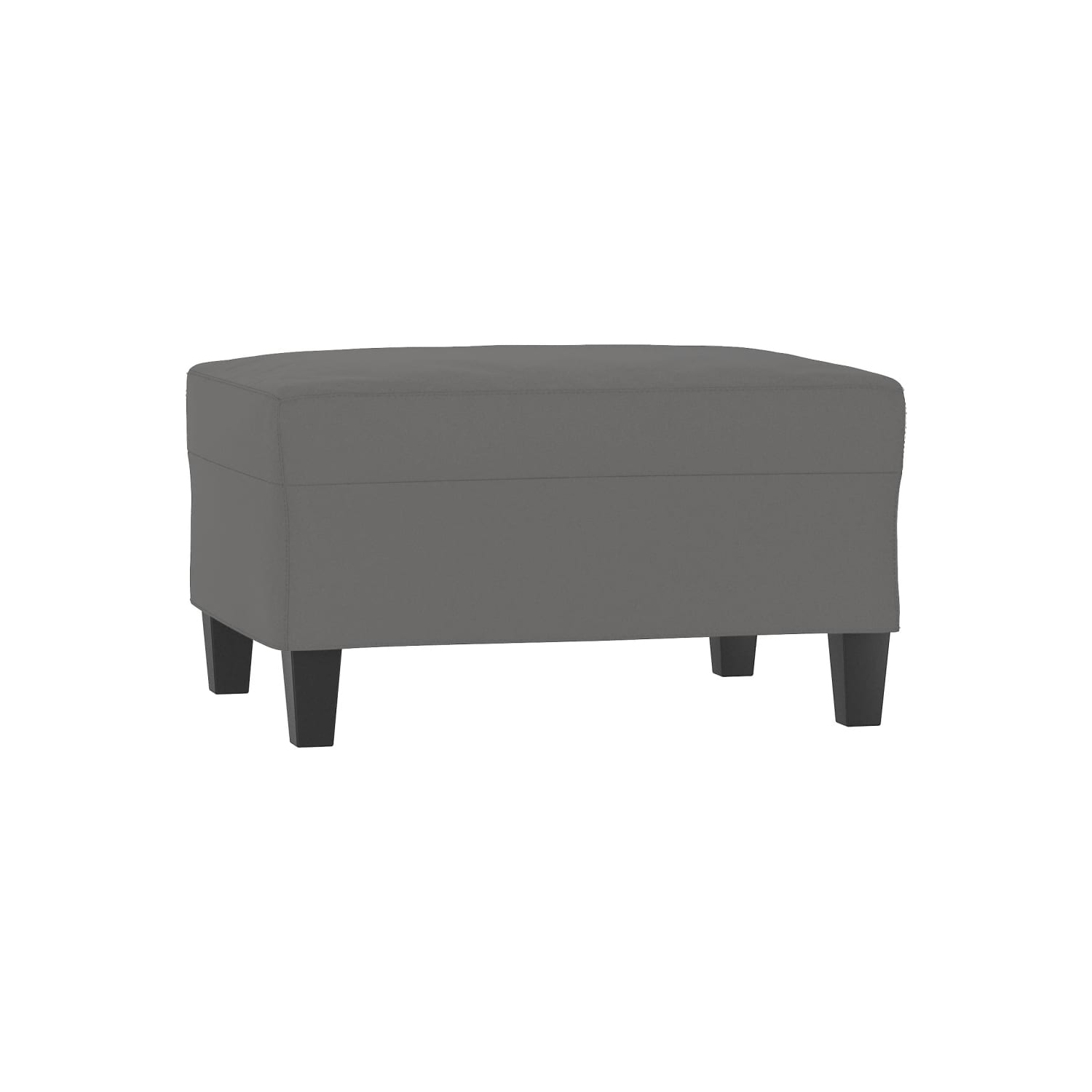 Tabouret pieds en microfibre gris foncé 70 x 55 x 41&nbsp;cm de vidaXL
