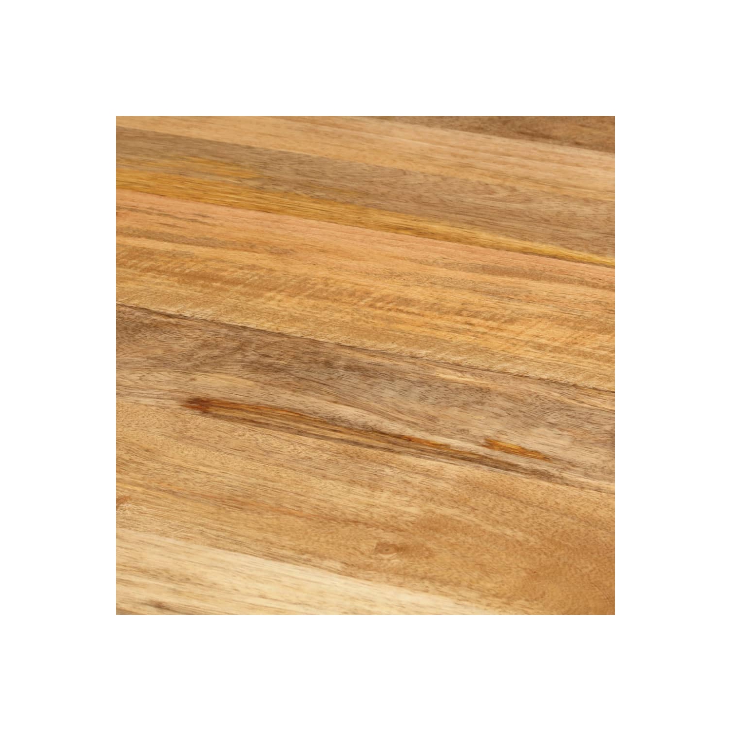 Table à dîner vidaXL Ø110x78&nbsp;cm en bois massif mangue et acier