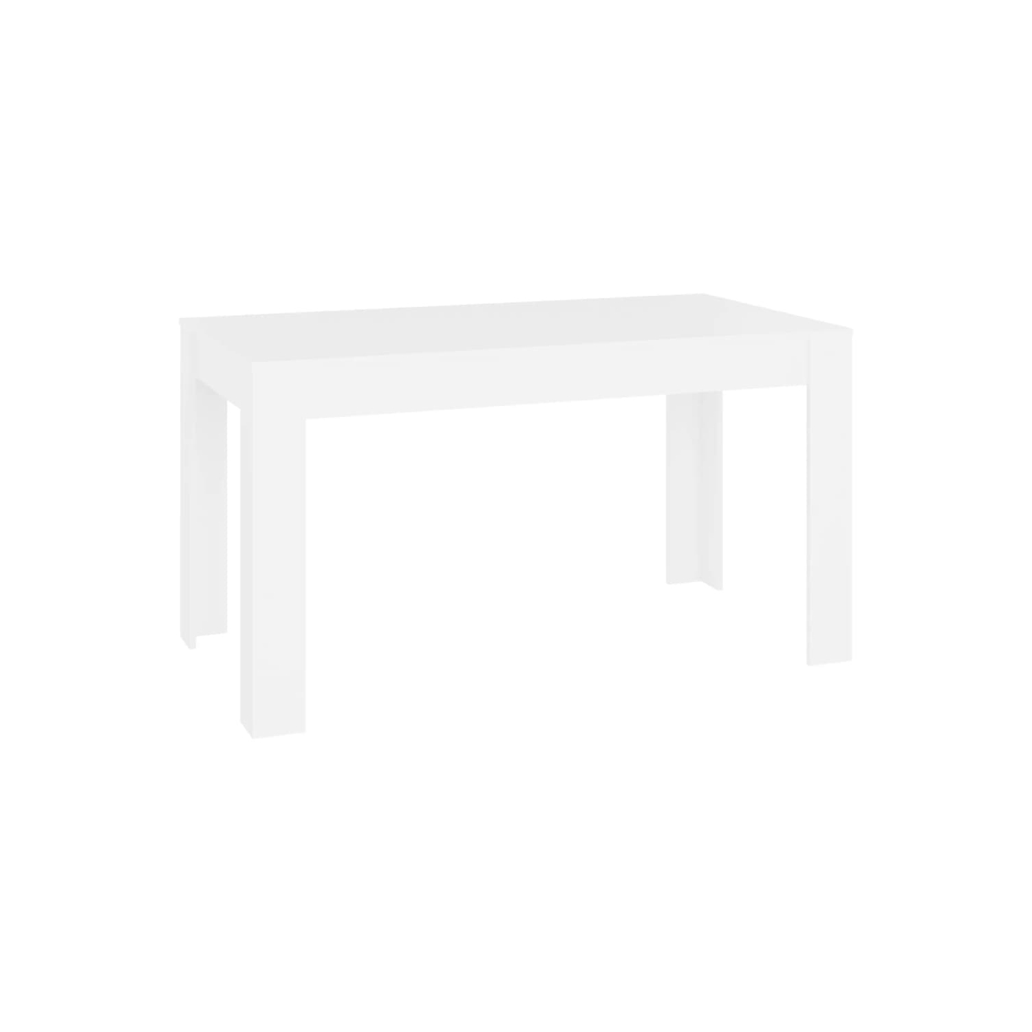 vidaXL Dining Table White 55.1"x29.3"x30" Chipboard
