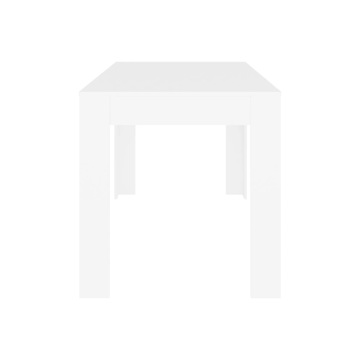 vidaXL Dining Table White 55.1"x29.3"x30" Chipboard