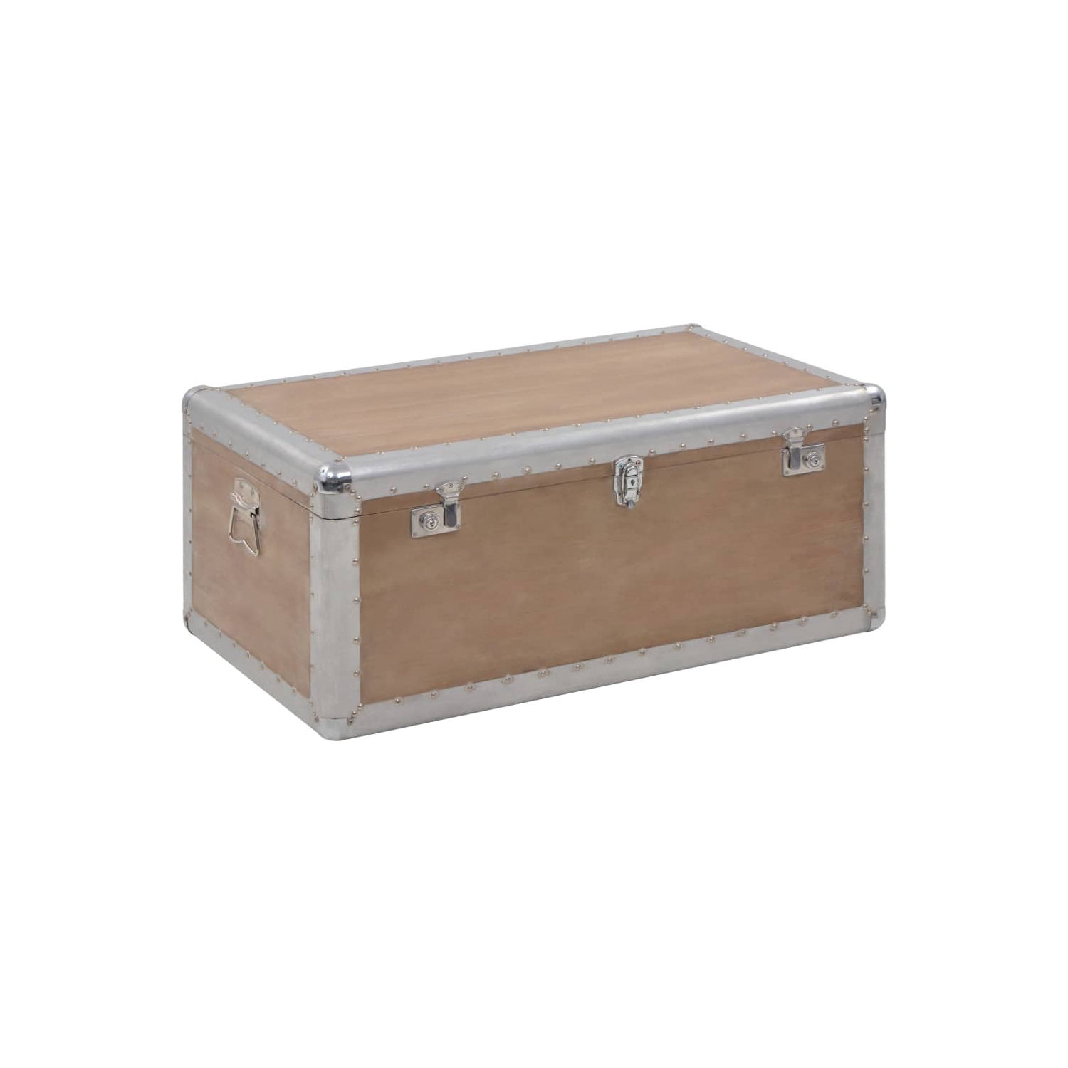 vidaXL Storage Box Solid Fir Wood 35.8"x20.5"x15.7" Brown