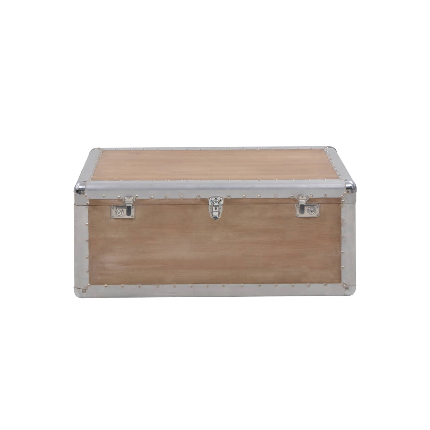 vidaXL Storage Box Solid Fir Wood 35.8"x20.5"x15.7" Brown