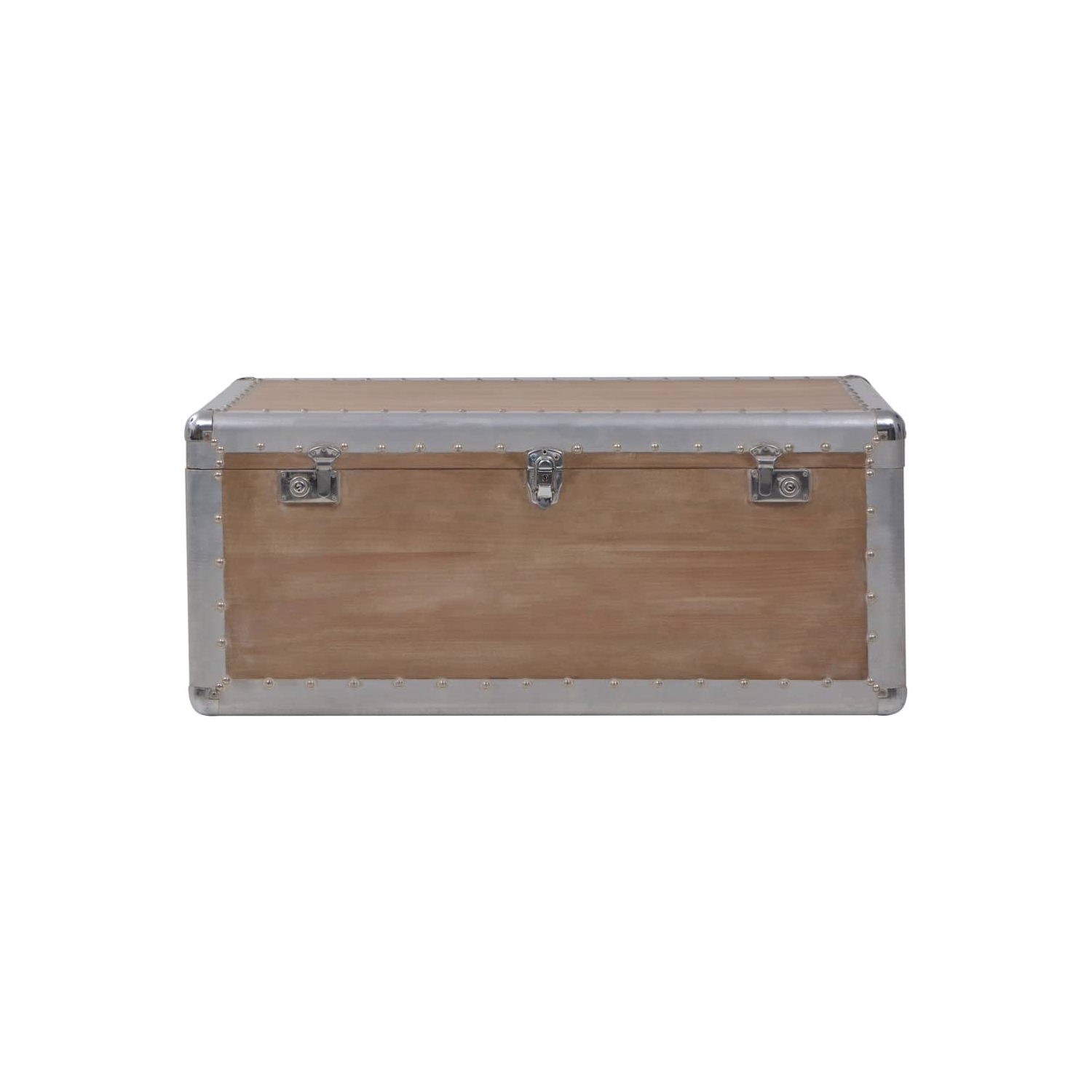 vidaXL Storage Box Solid Fir Wood 35.8"x20.5"x15.7" Brown