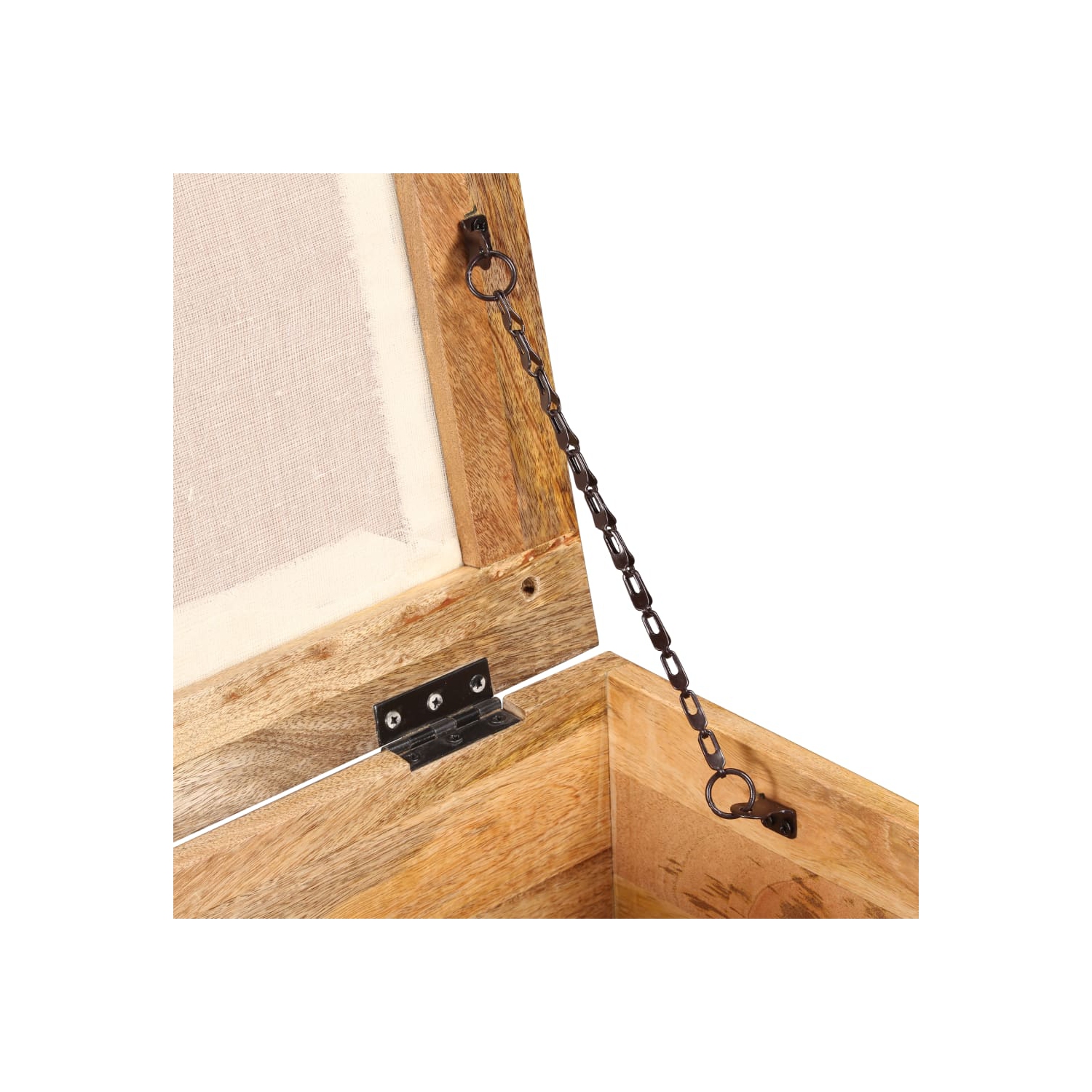 vidaXL Storage Bench Solid Reclaimed Wood 15.7"x15.7"x17.7"